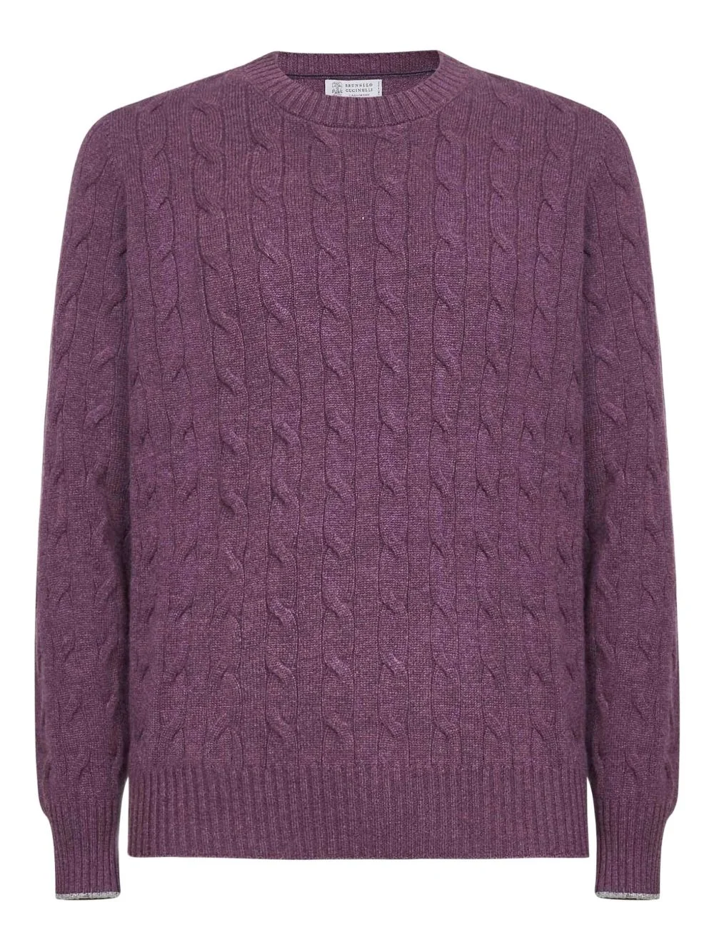 cable-knit cashmere sweater - 1