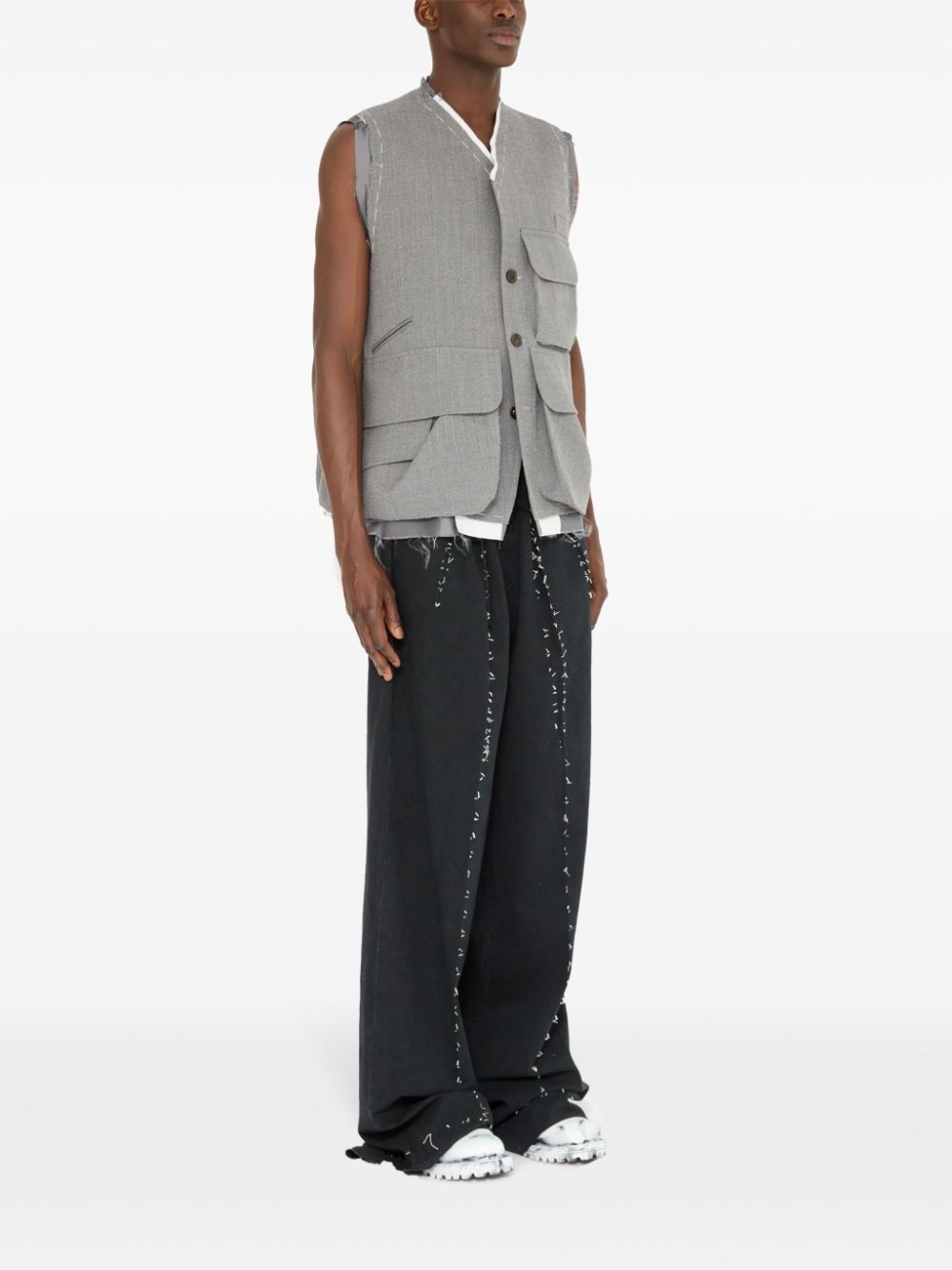 cargo wool vest - 3