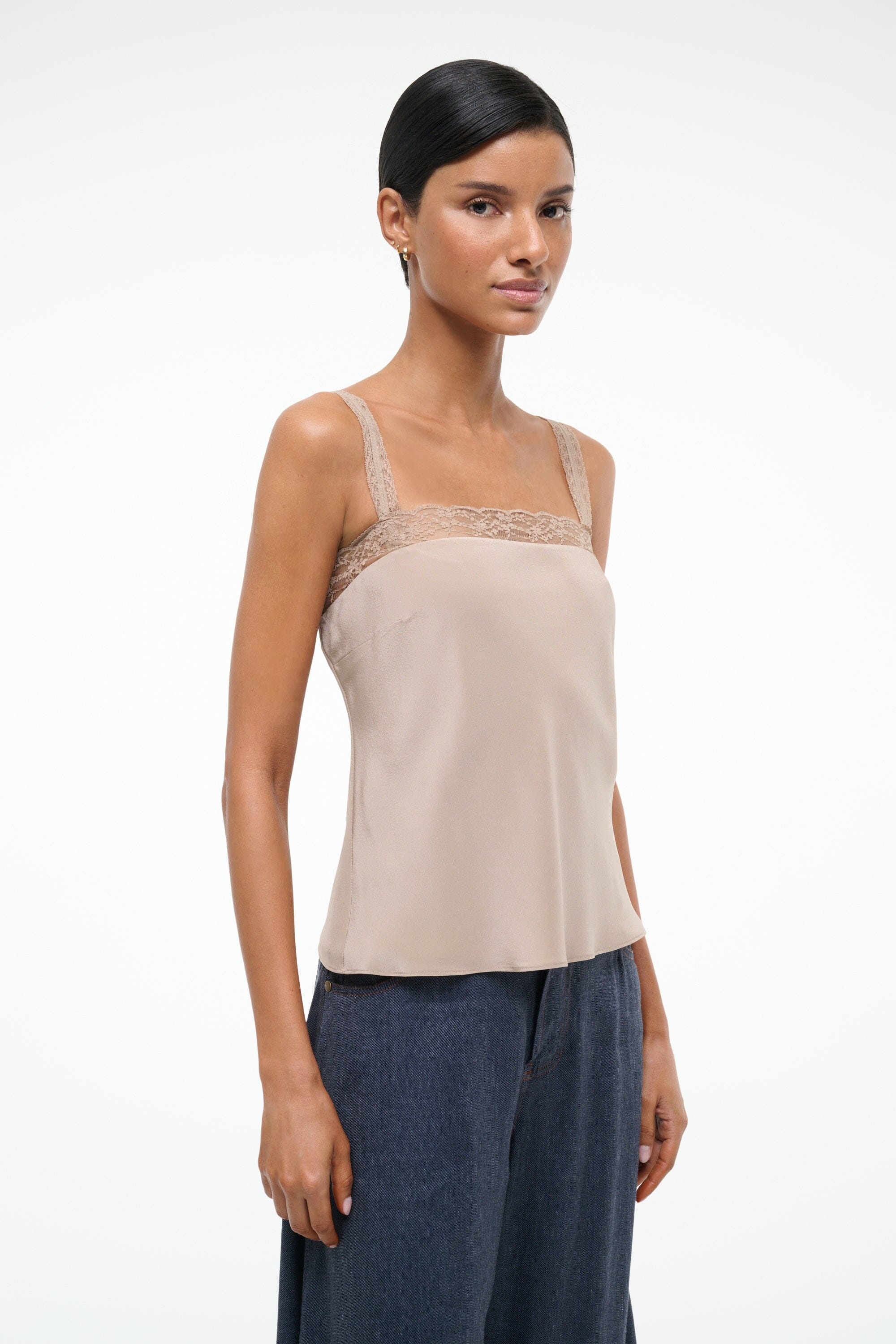 STAUD VERONICA SILK TOP DUNE - 4