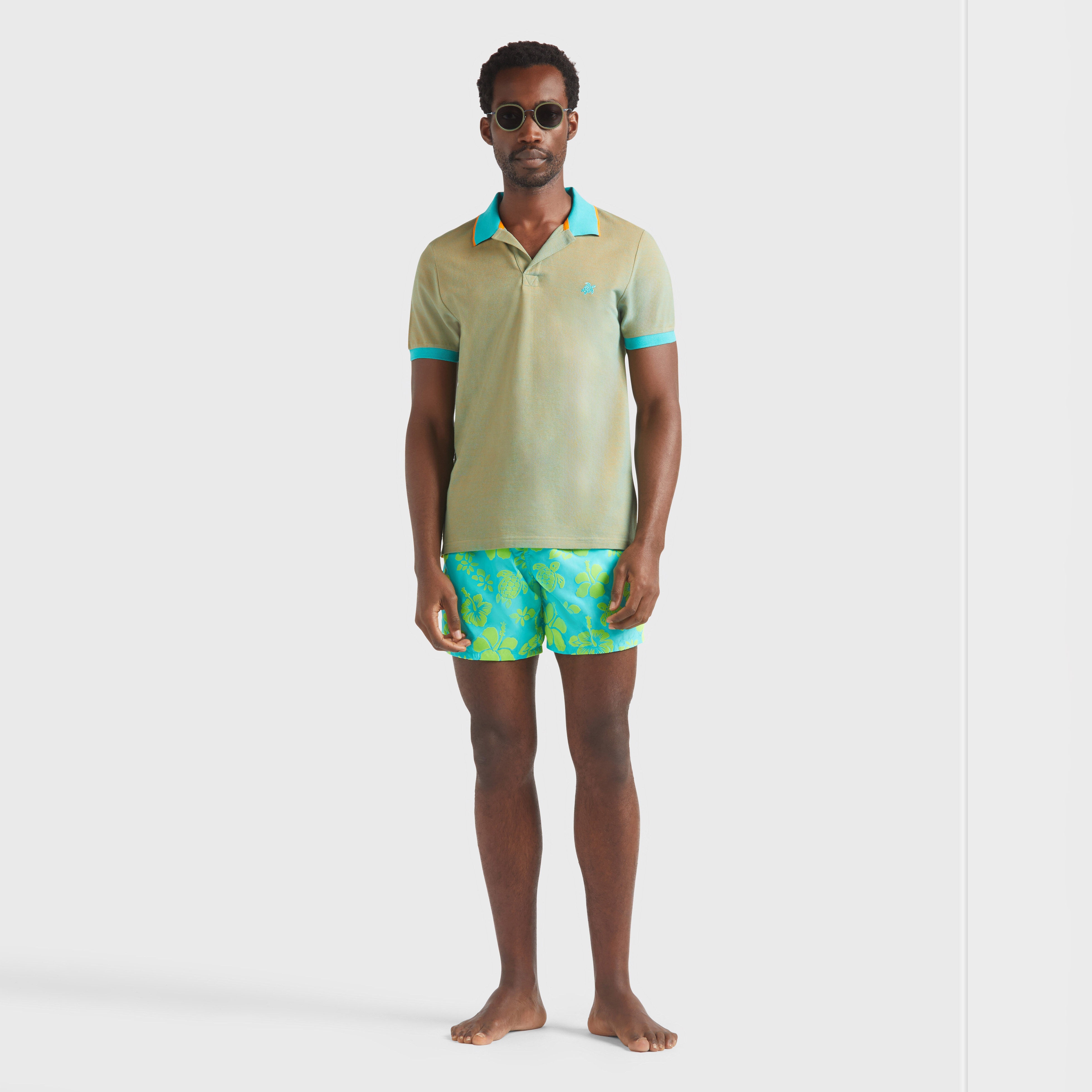 Men Cotton Polo Solid - 5