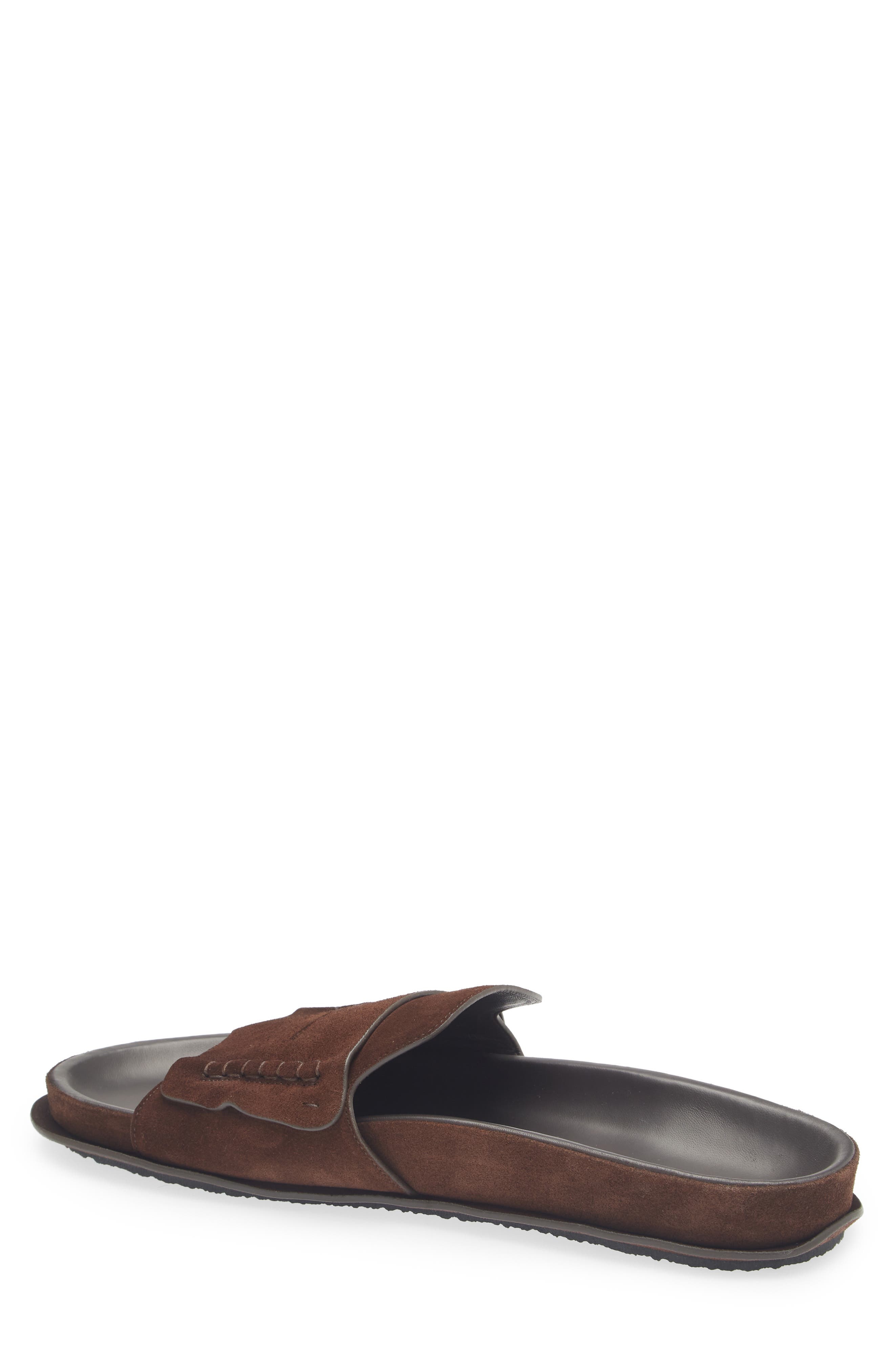 Jacquemus Les Sandales Mocassin Slide Sandal in Dark Brown 880 at Nordstrom - 2