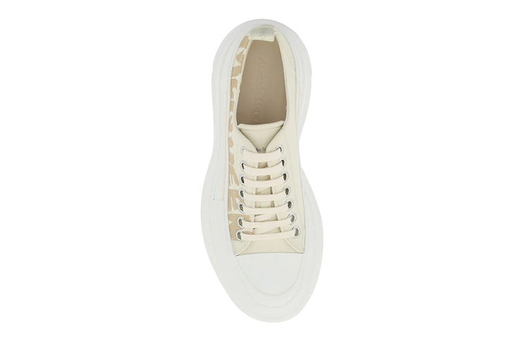 (WMNS) Alexander McQueen Tread Slick Low Lace Up Graffiti Shoes 'Yellow White' 708753W4RQ22257 - 3