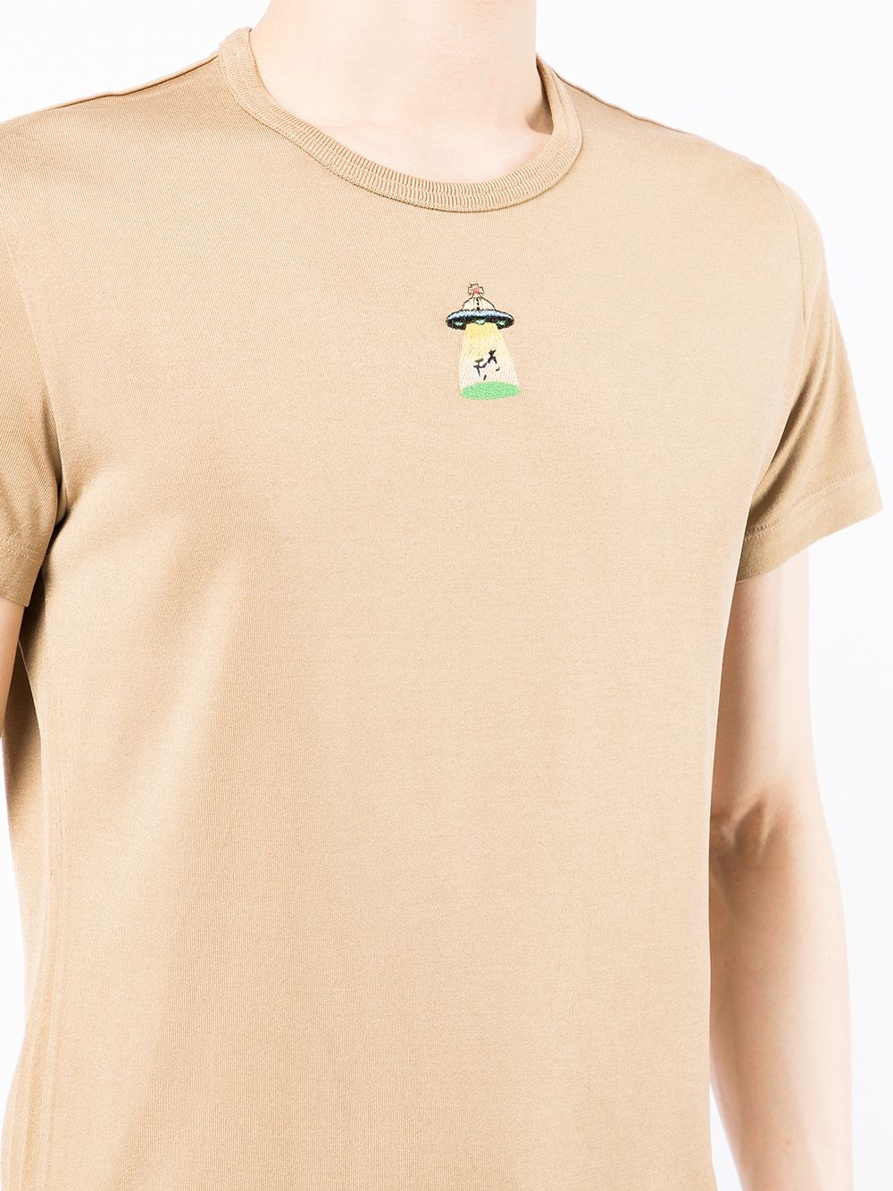 spaceship-embroidered short-sleeve T-shirt - 5