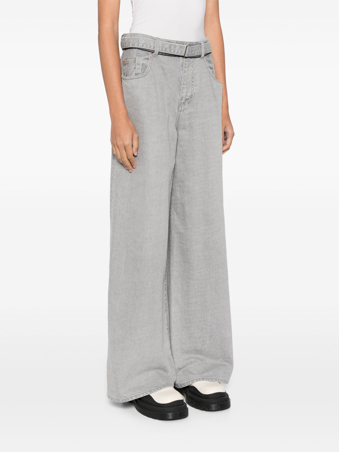 Wide Denim Pants - 3