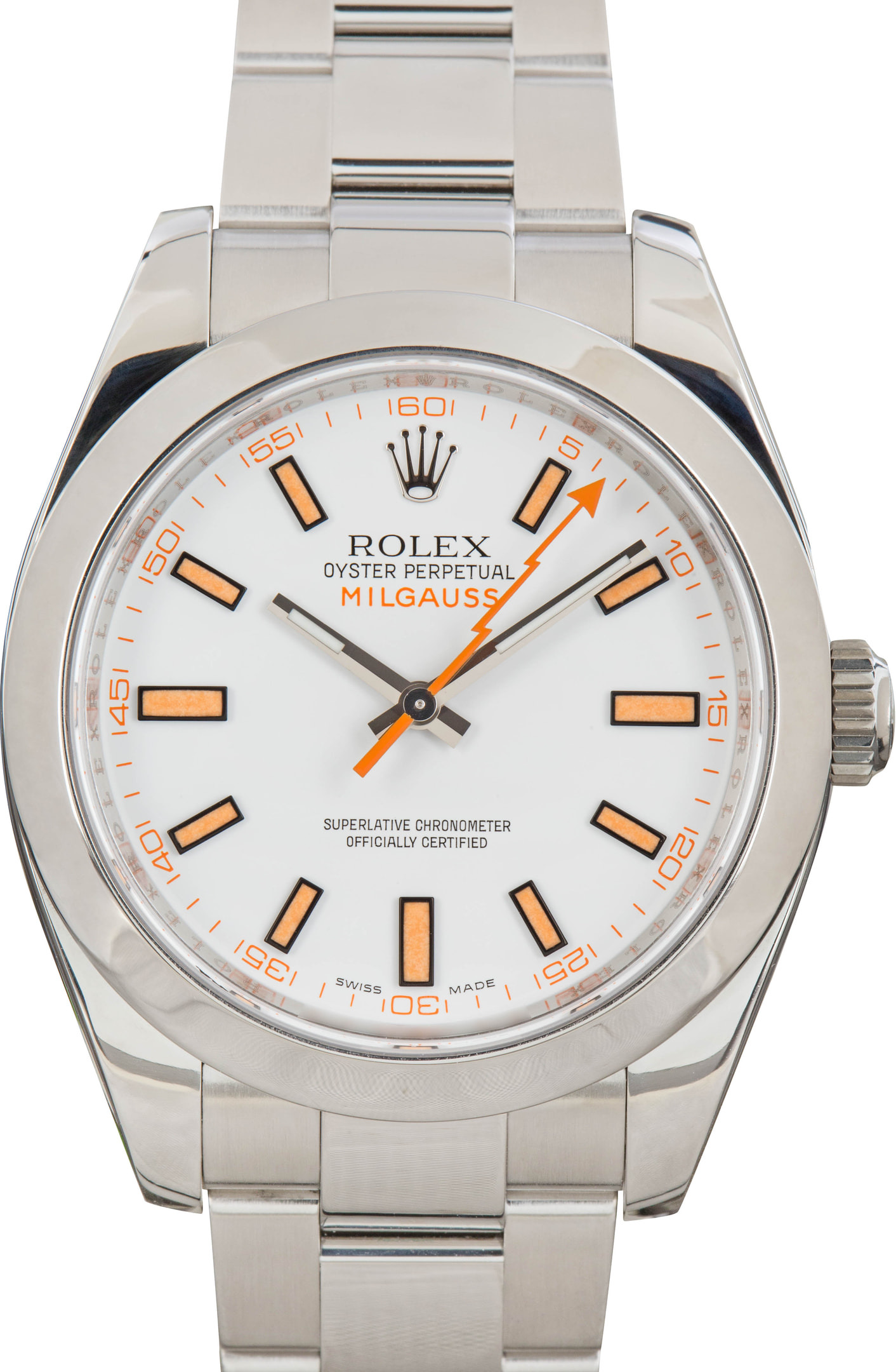 Rolex Milgauss Ref 116400 White Dial - 1