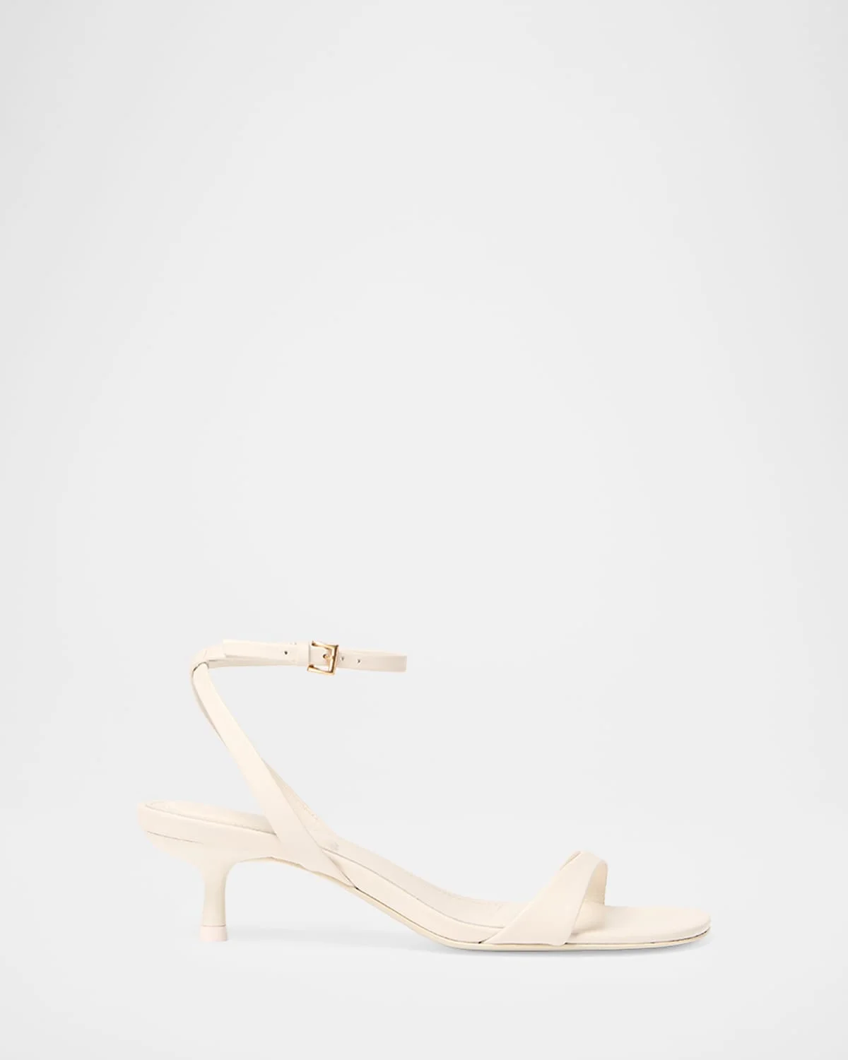 Hannah Leather Kitten-Heel Sandals - 1