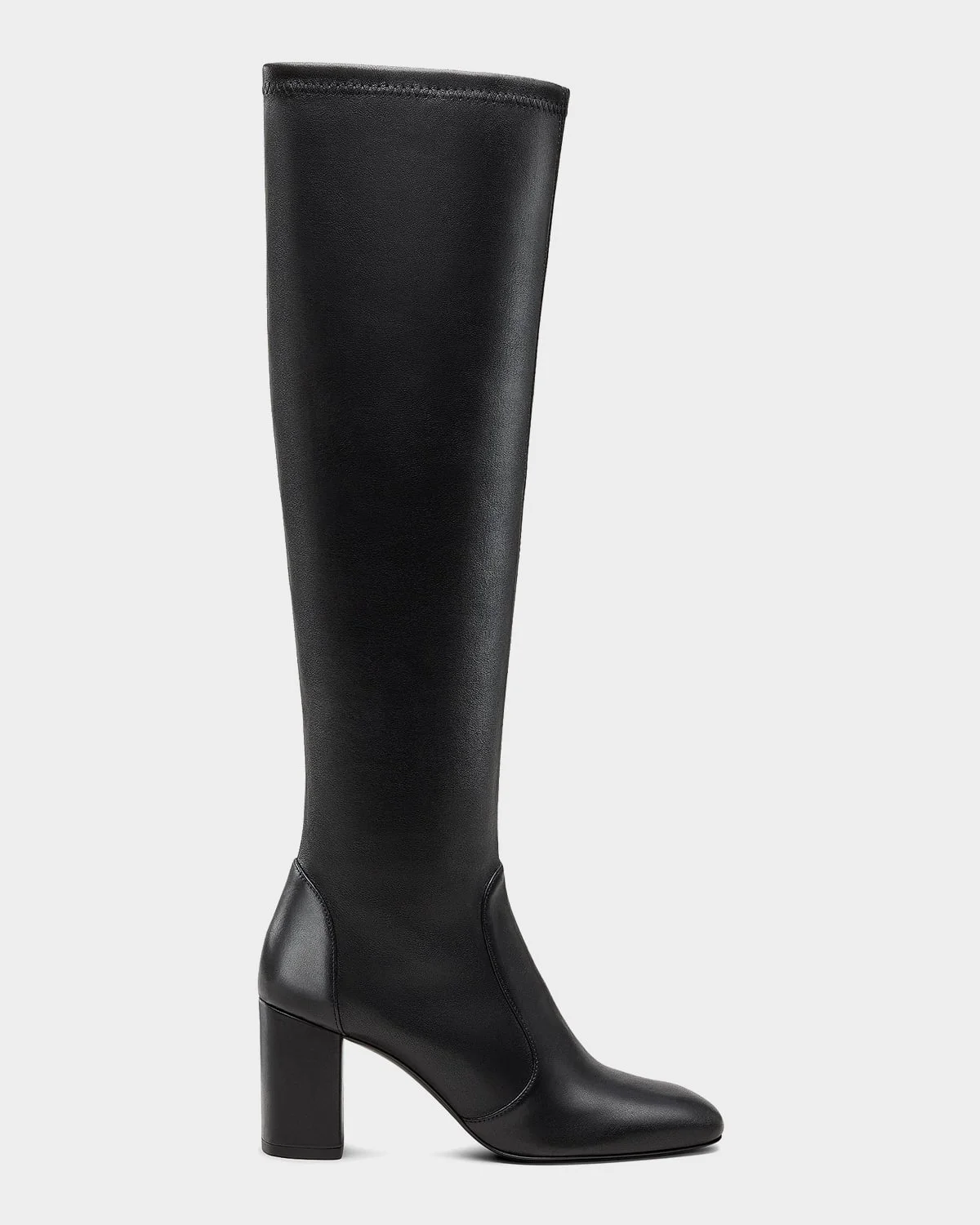 75mm Lucie Leather Knee-High Boots - 1