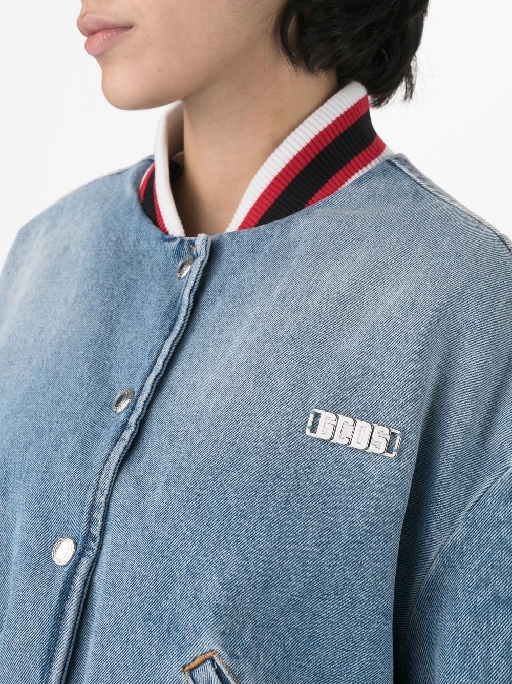 Hello Kitty denim bomber jacket, Gcds