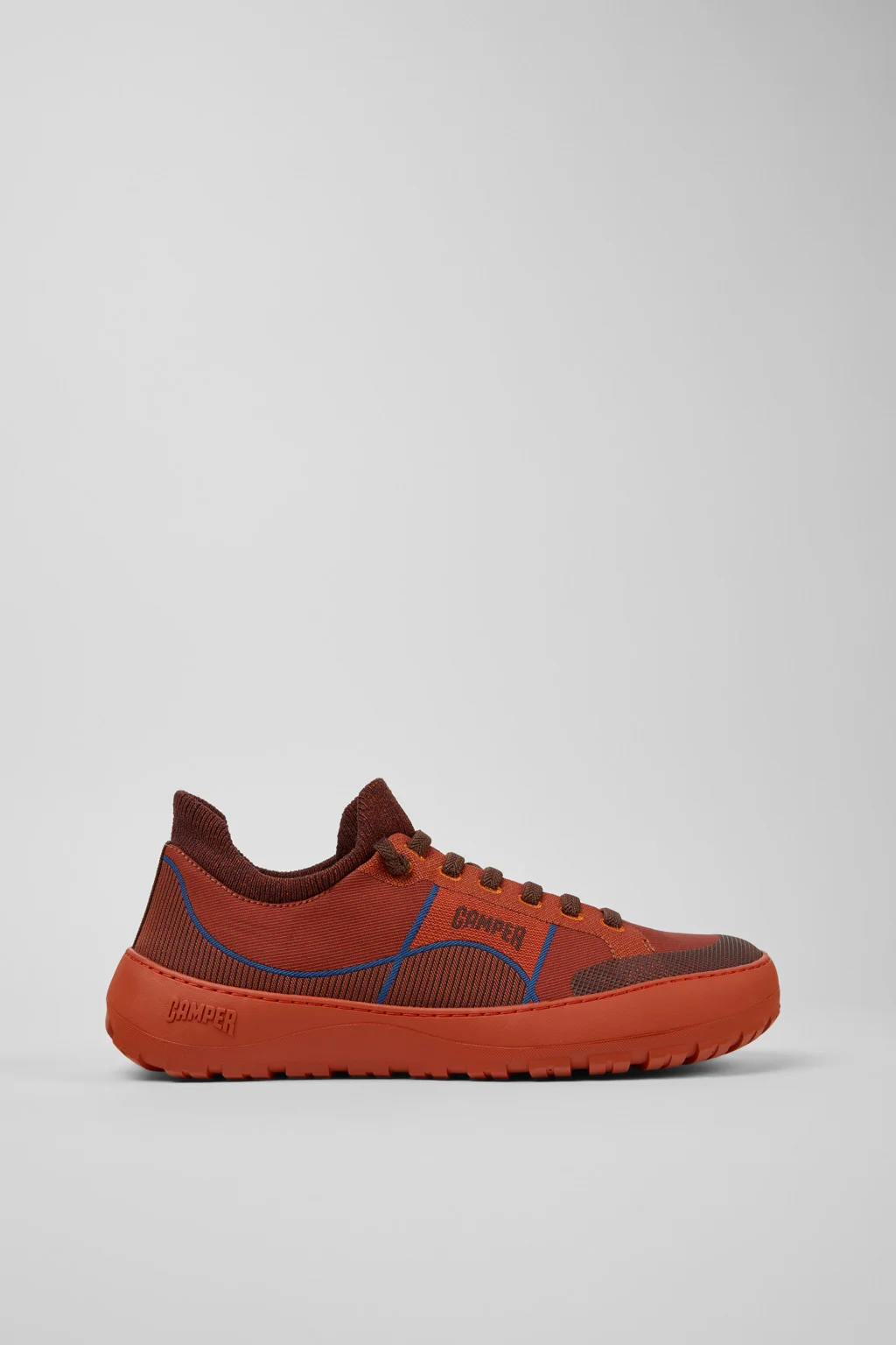 Peu Serra 360º Durable Burgundy Engineered Material Sneakers for Men - 1
