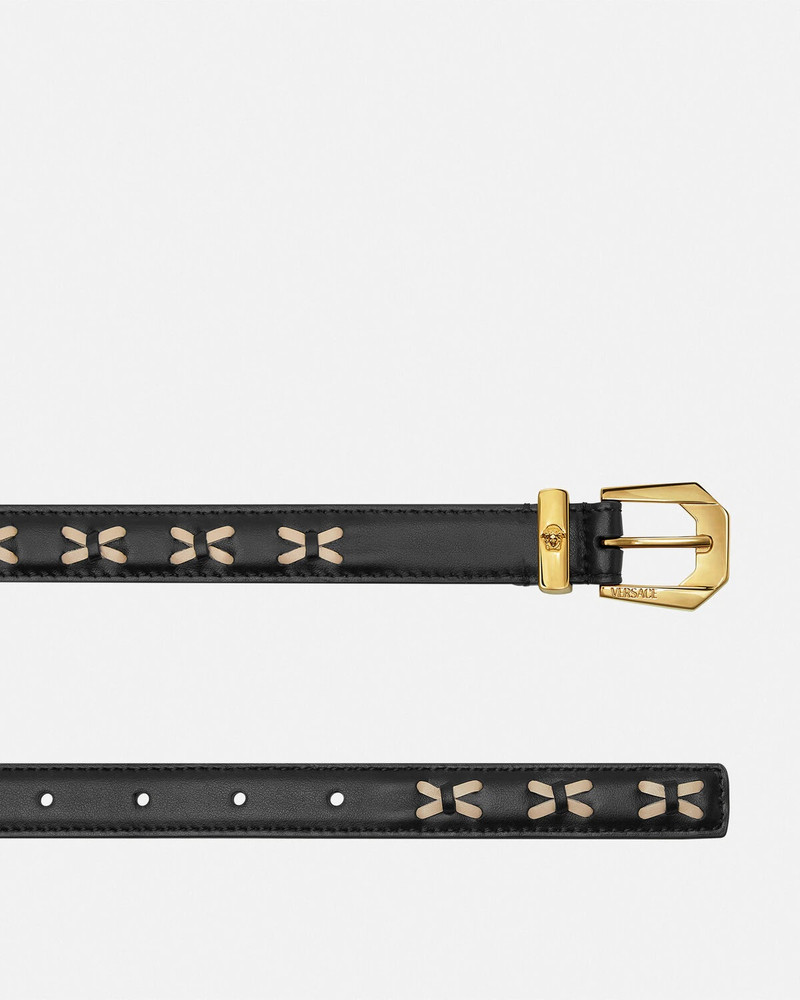 VERSACE Medusa Heritage Leather Belt 2 cm outlook