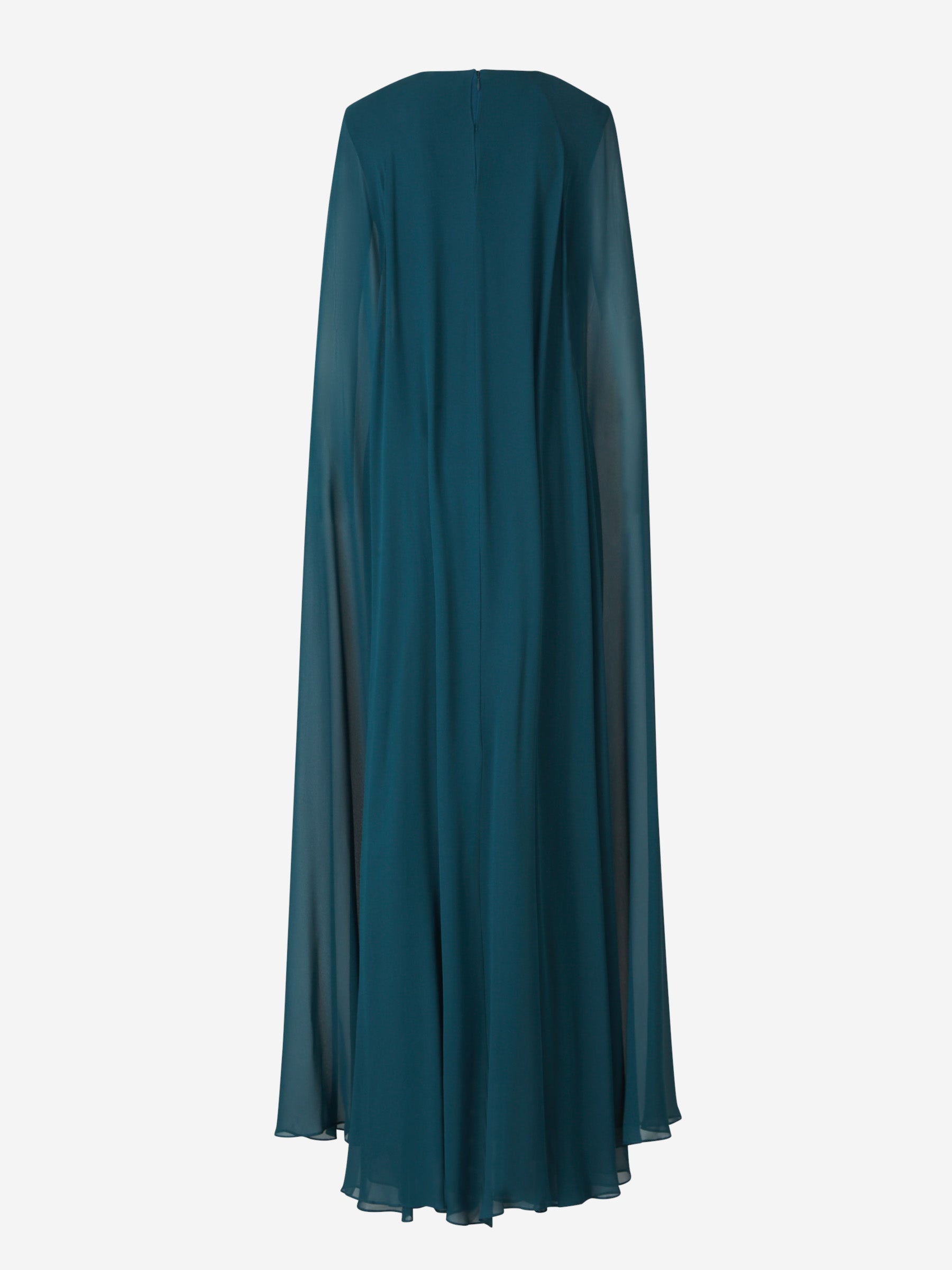 MAXI CREPE LAYERED DRESS - 2