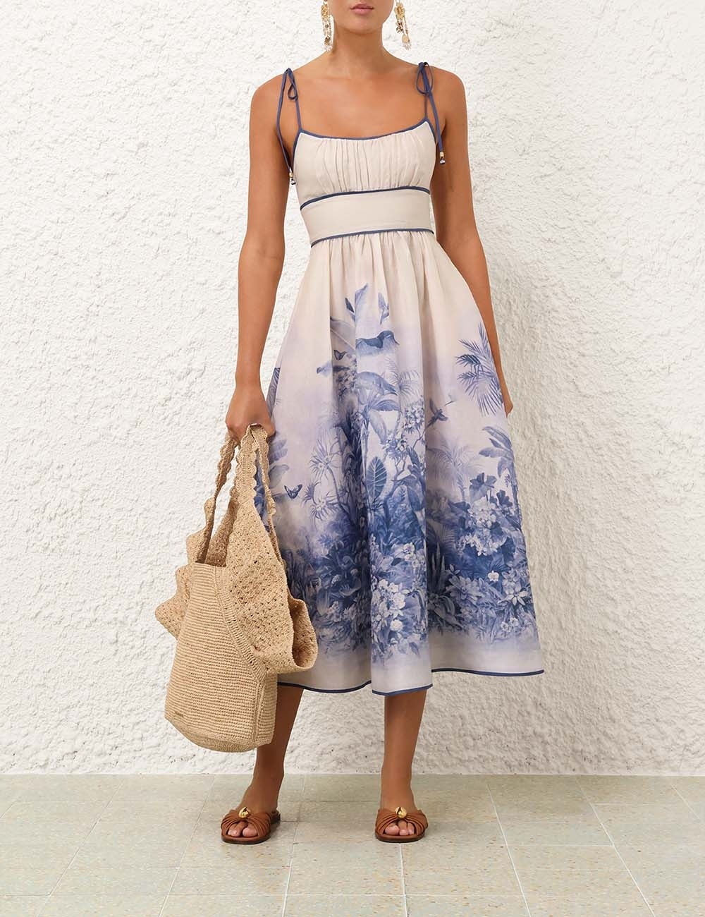 【Zimmermann】APPLIQUE PICNIC DRESS アップリケ ミディドレス Zimmermann WYLIE PICNIC DRESS | REVERSIBLE