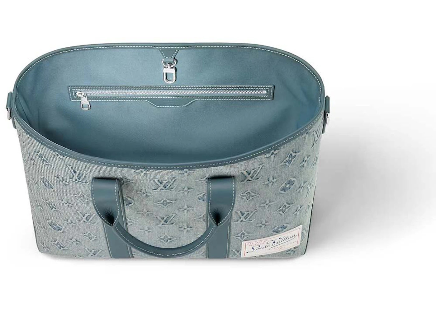 Louis Vuitton Weekend Tote NM Monogram Washed Denim coated canvas - 3