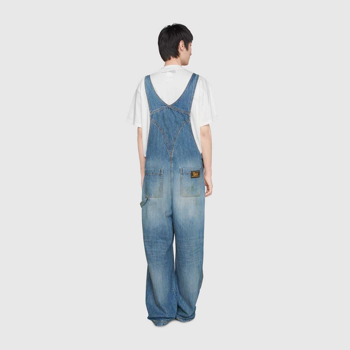 Eco washed organic denim overall - 5