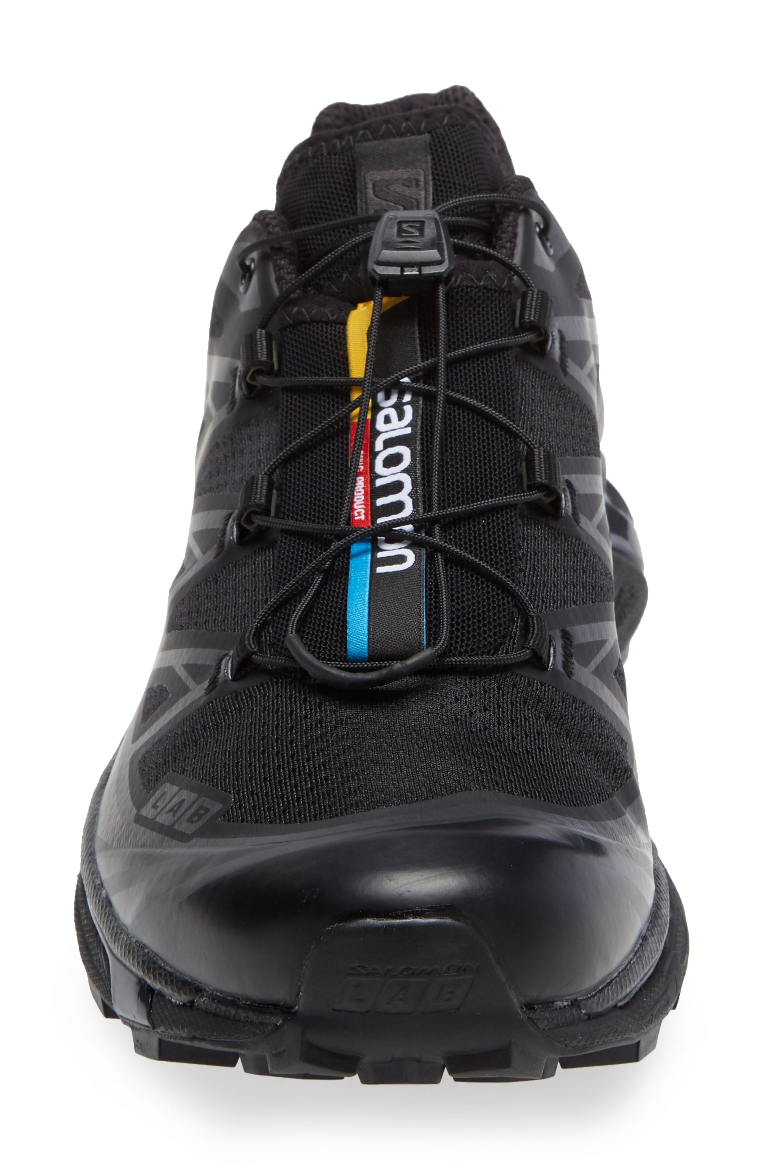 Salomon Gender Inclusive XT-6 Sneaker in Black/Black/Phantom at Nordstrom - 4