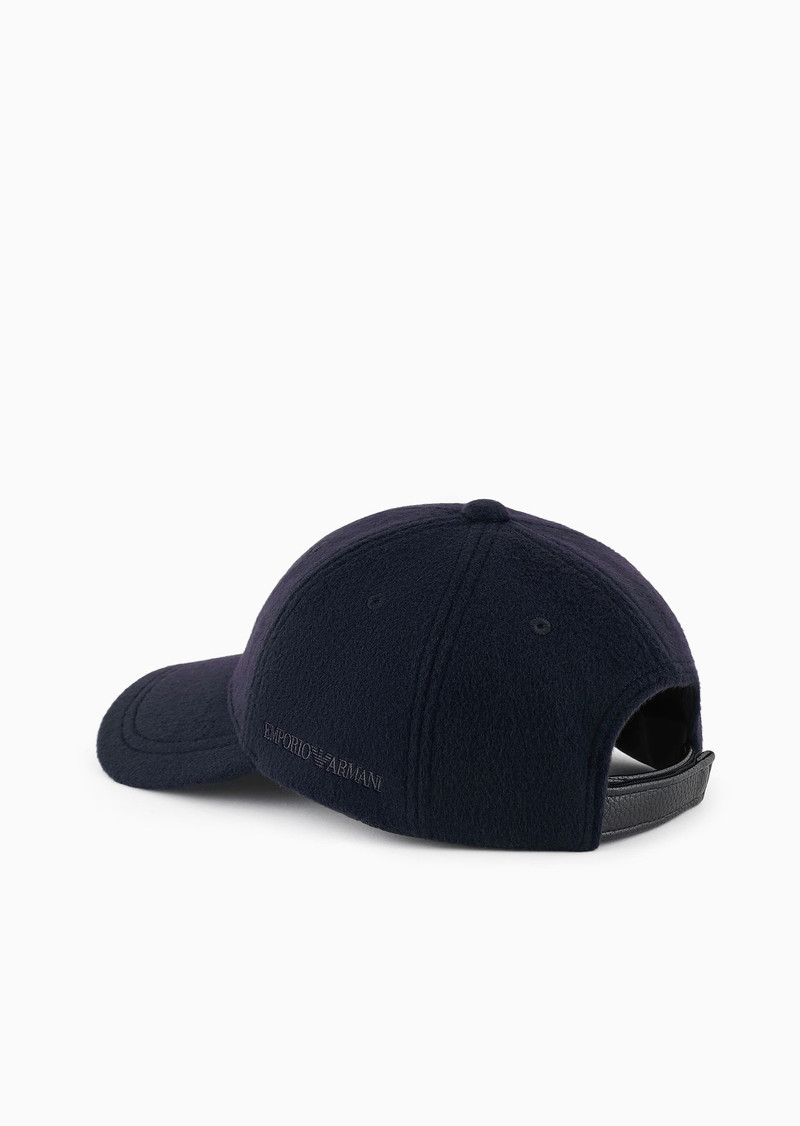 EMPORIO ARMANI Wool cloth baseball cap outlook