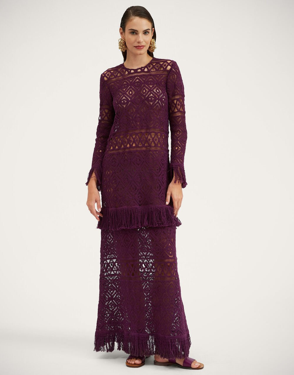 Lacey Long Sleeve Swing Dress - 2