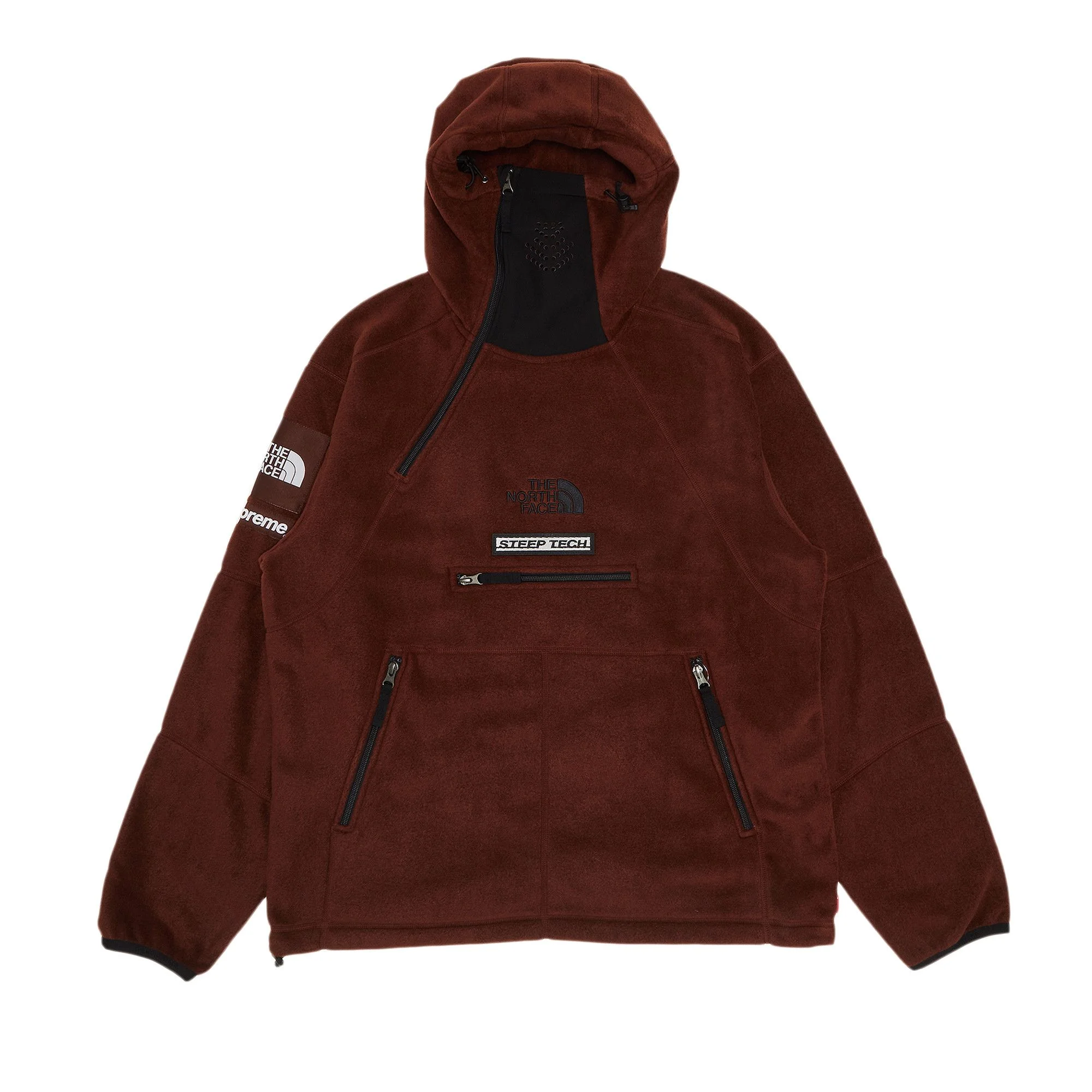 Supreme x The North Face Steep Tech Fleece Pullover 'Brown' - 1