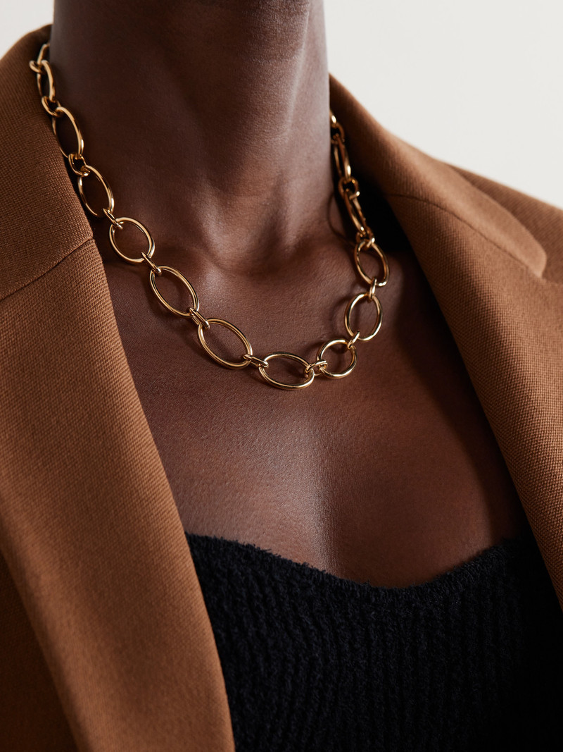 FOUNDRAE Oval Link Chain 18-karat Gold Necklace outlook