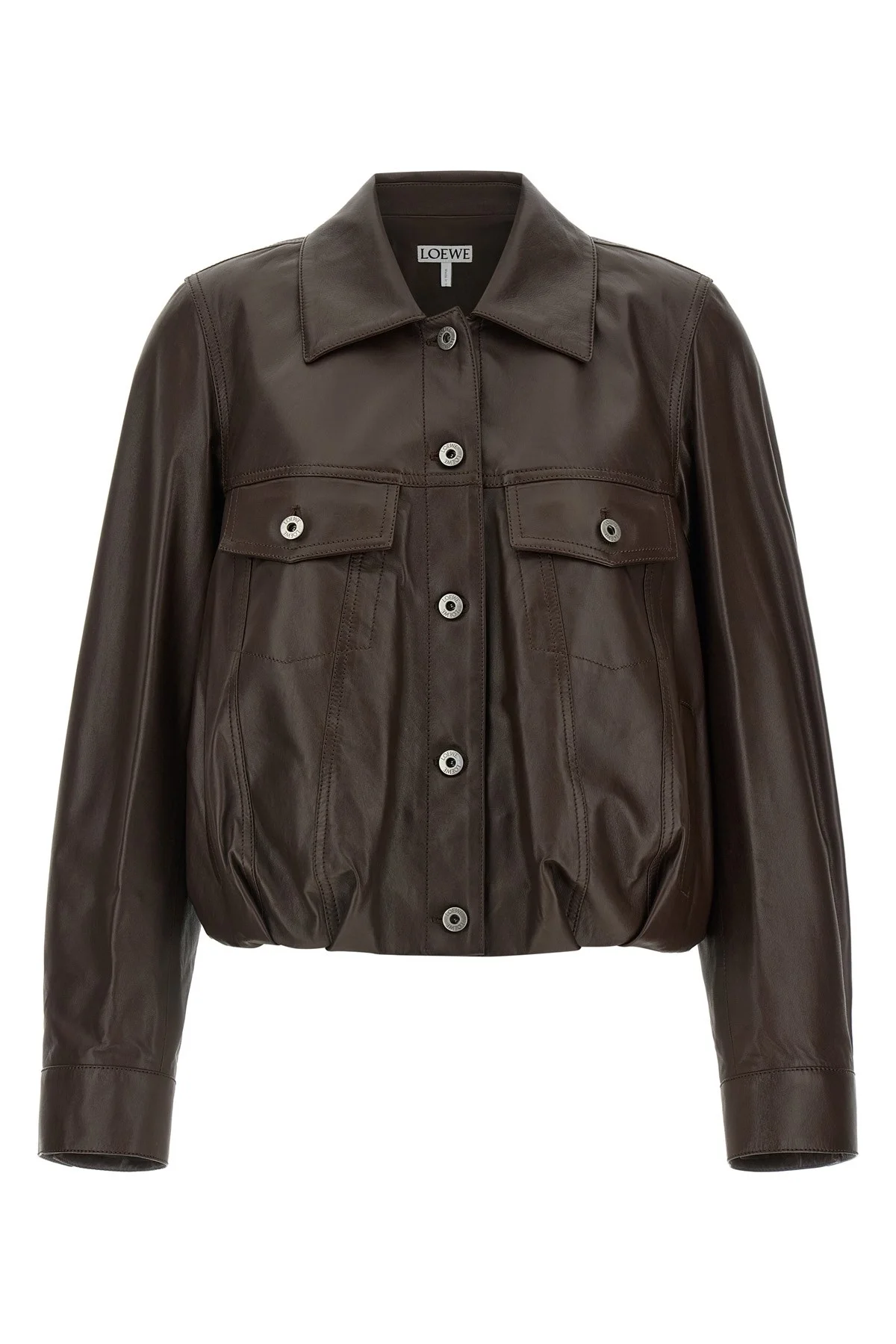 Balloon cropped jacket - 1