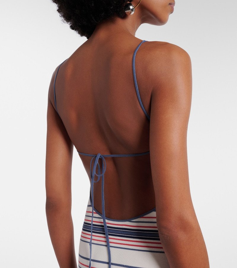 Citara striped cotton-blend maxi dress 7