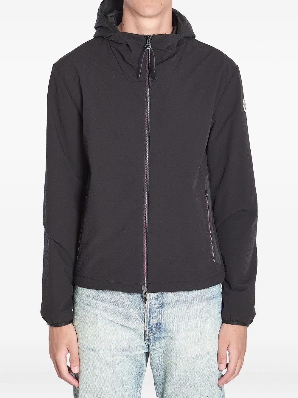 zip-fastening hooded jacket - 1