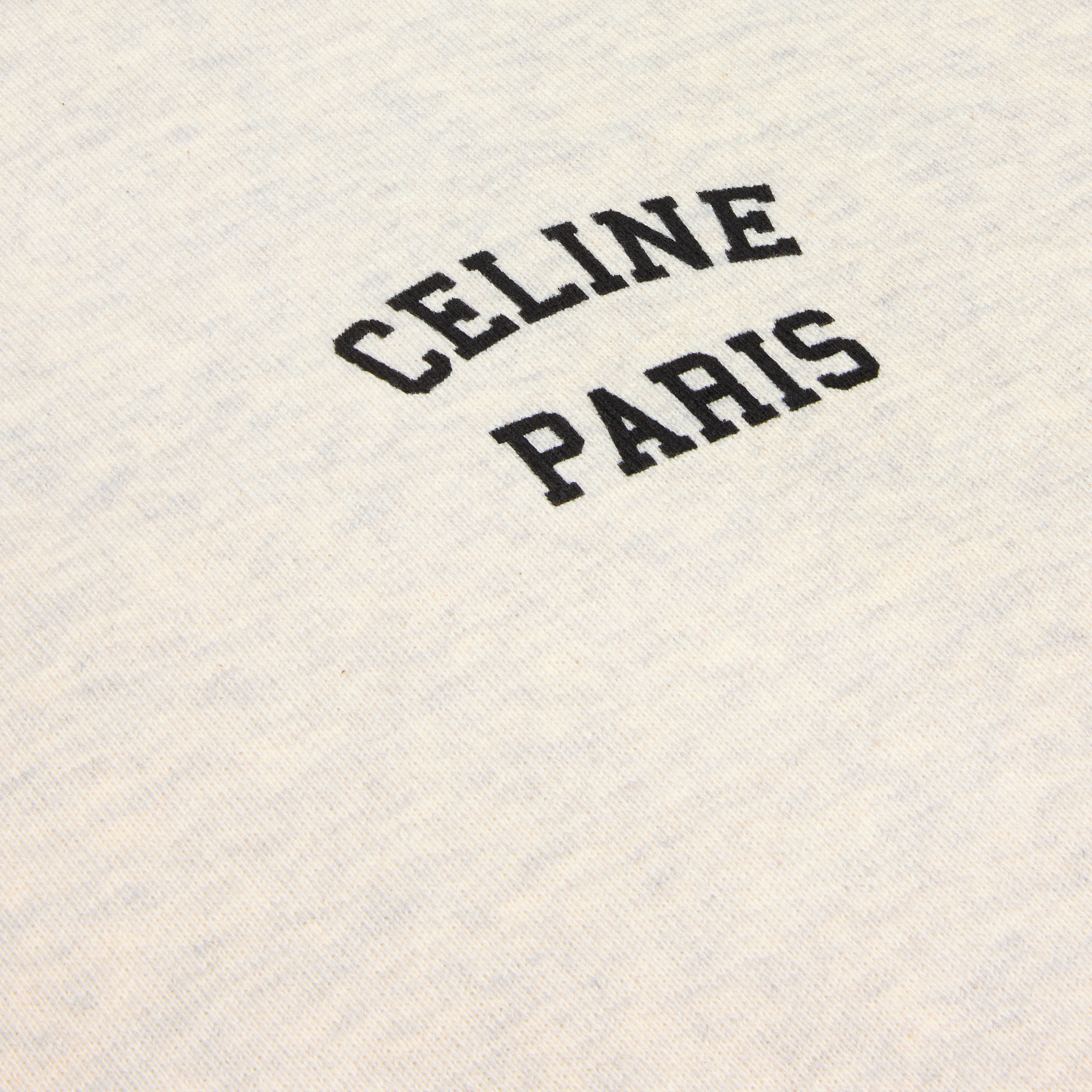 celine paris loose sweatshirt in cotton fleece - 4