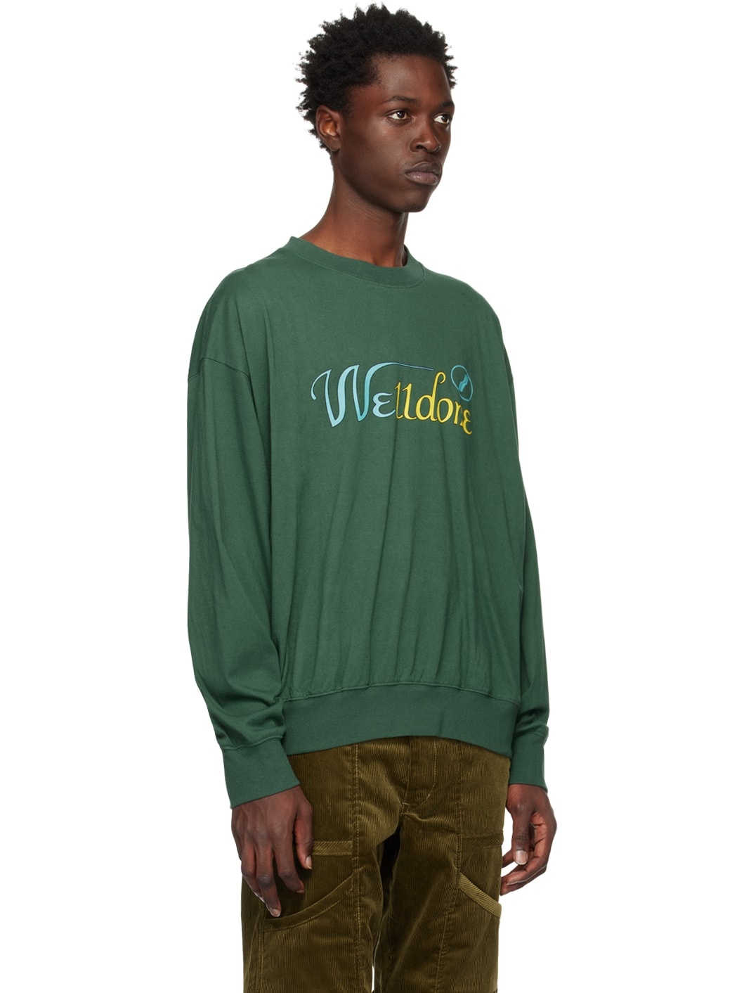 Green Cursive Sweatshirt - 2