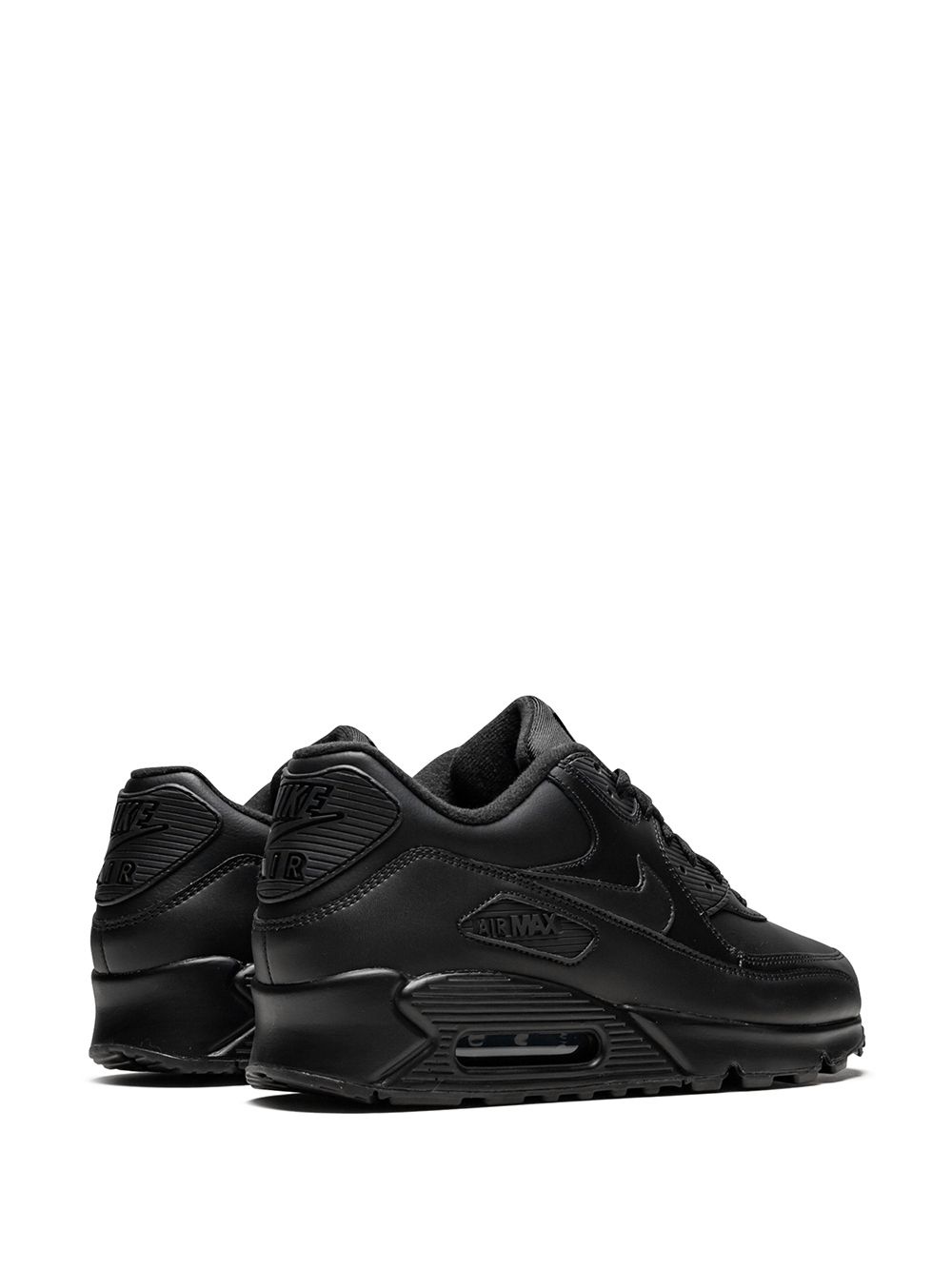 Air Max 90 "Triple Black" leather sneakers - 3