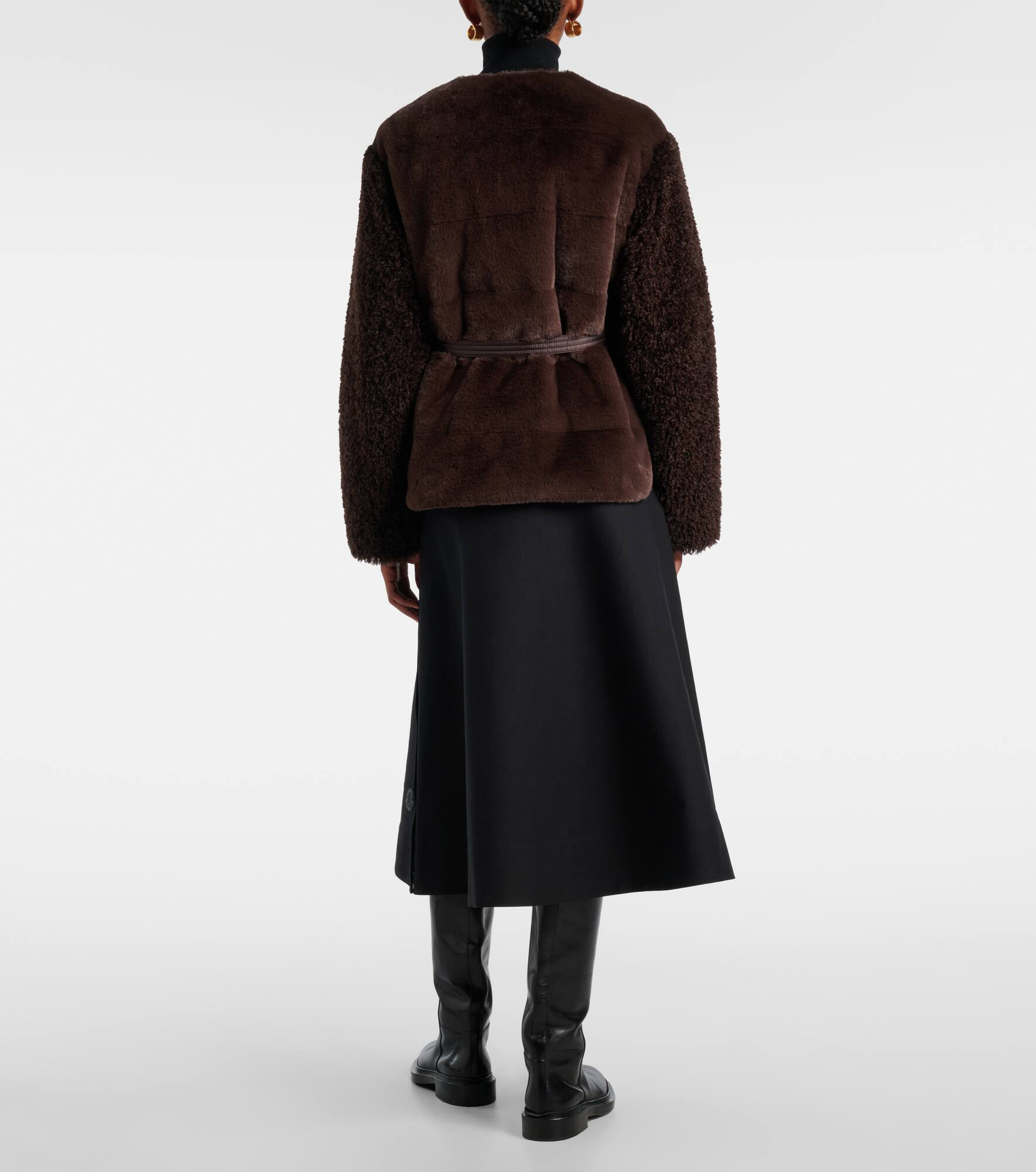 Jouillat faux-fur down jacket - 3