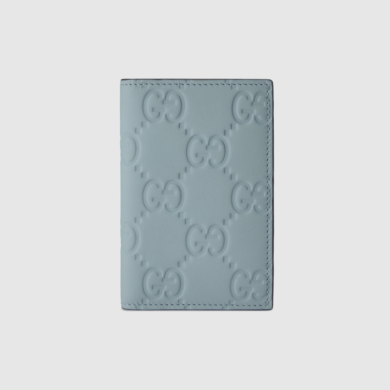 GG rubber-effect long card case 1