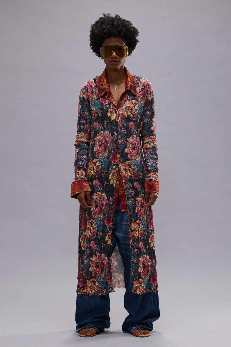 PRINTED SKINNY LONG CARDIGAN 3