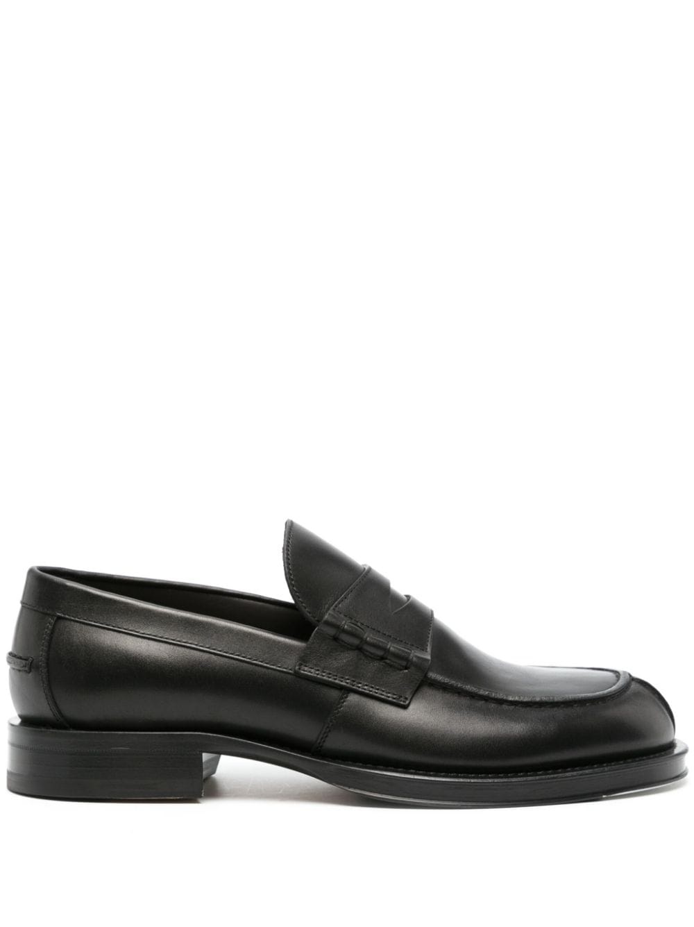 penny-slot leather loafers - 1