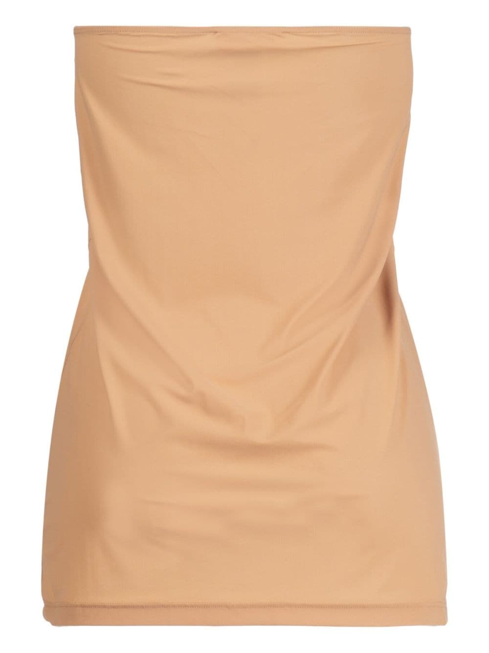 strapless draped tube top - 2
