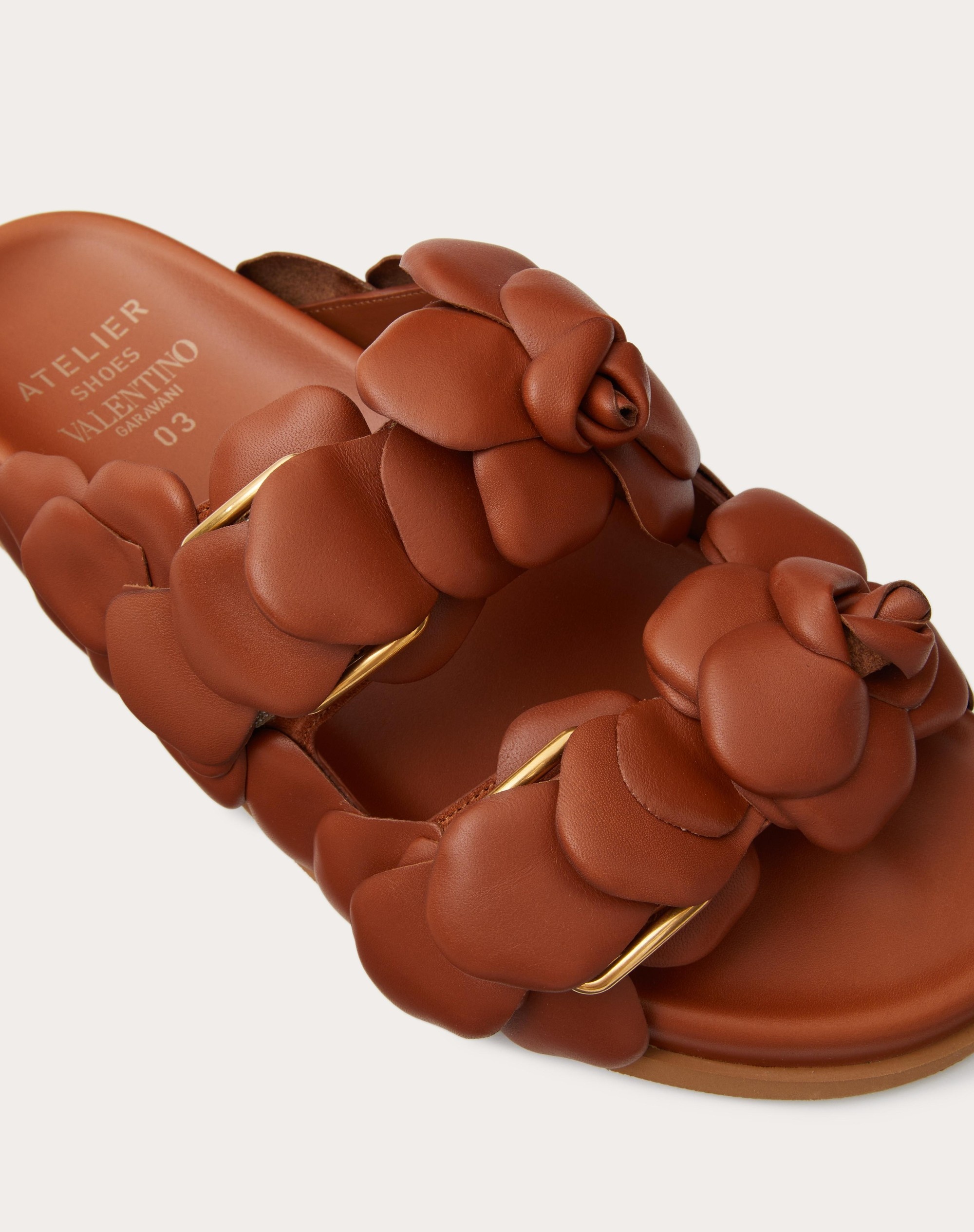 VALENTINO GARAVANI ATELIER SHOES 03 ROSE EDITION SLIDE SANDAL 35 MM - 5