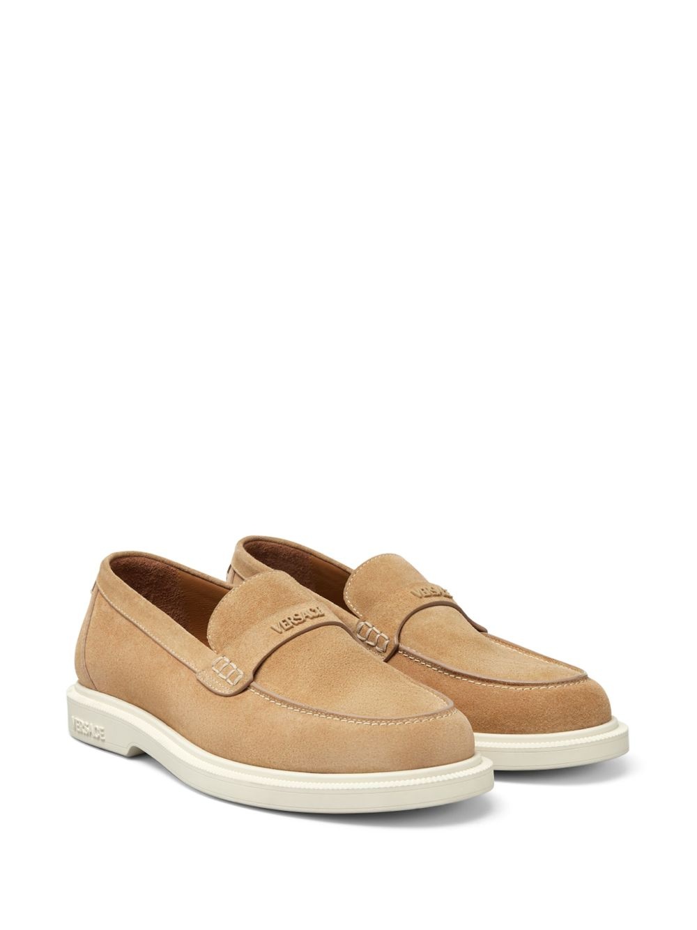 logo-plaque loafers - 2