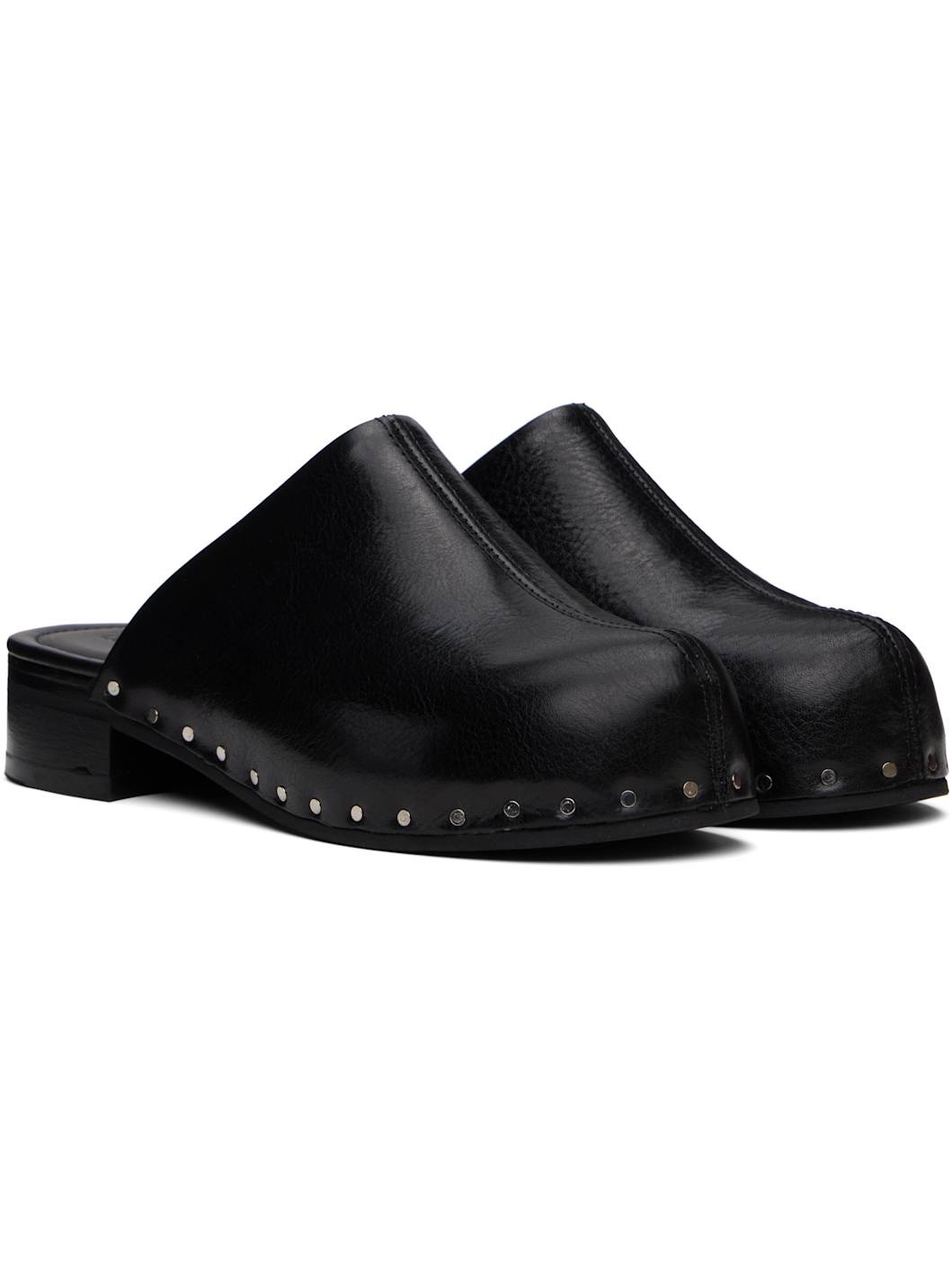 Black Naoto Clogs - 4