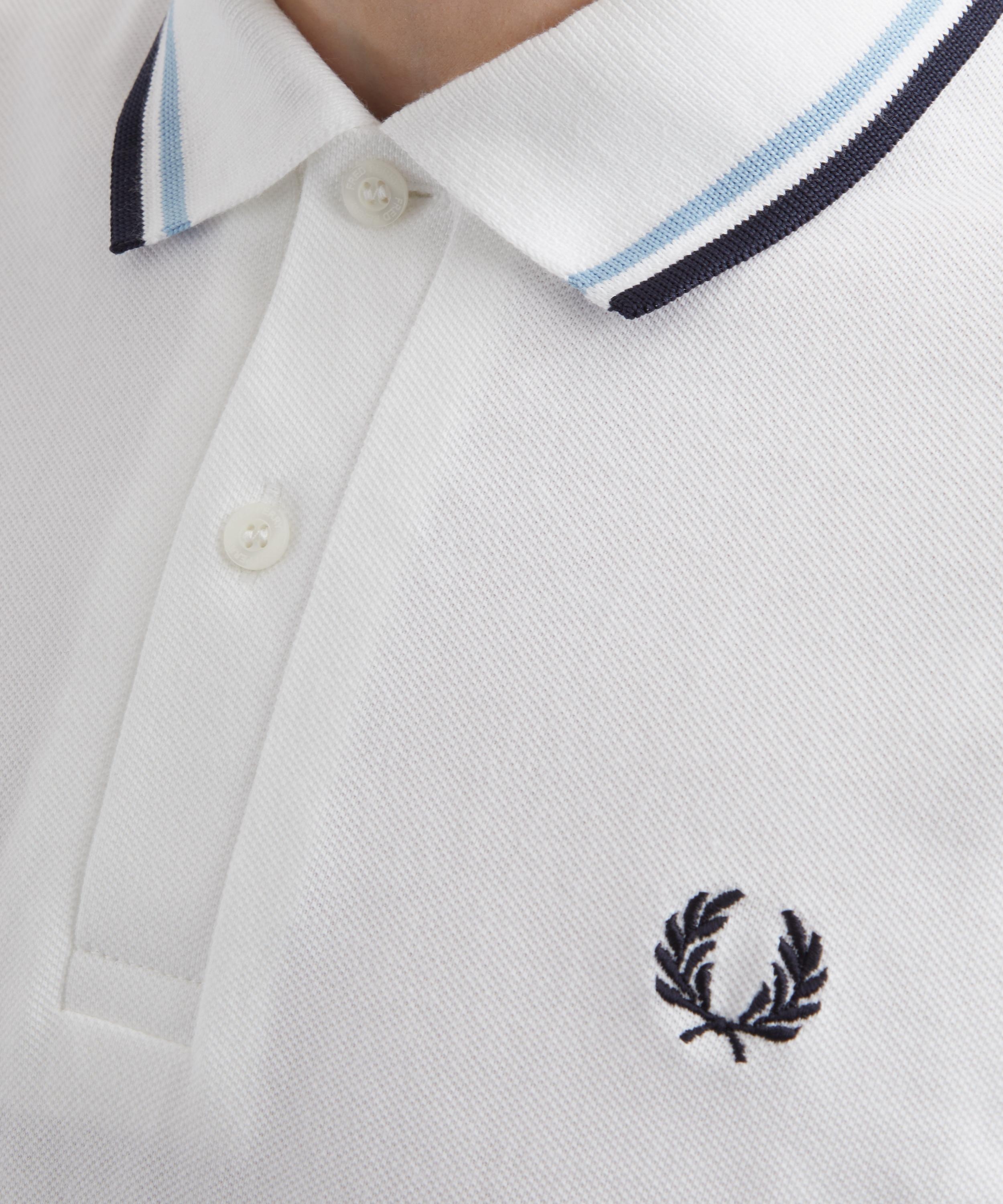 White M12 Twin Tipped Polo Shirt - 5