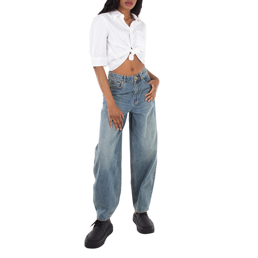 Zimmermann Illustration Barrel Cotton Denim Jeans - 4