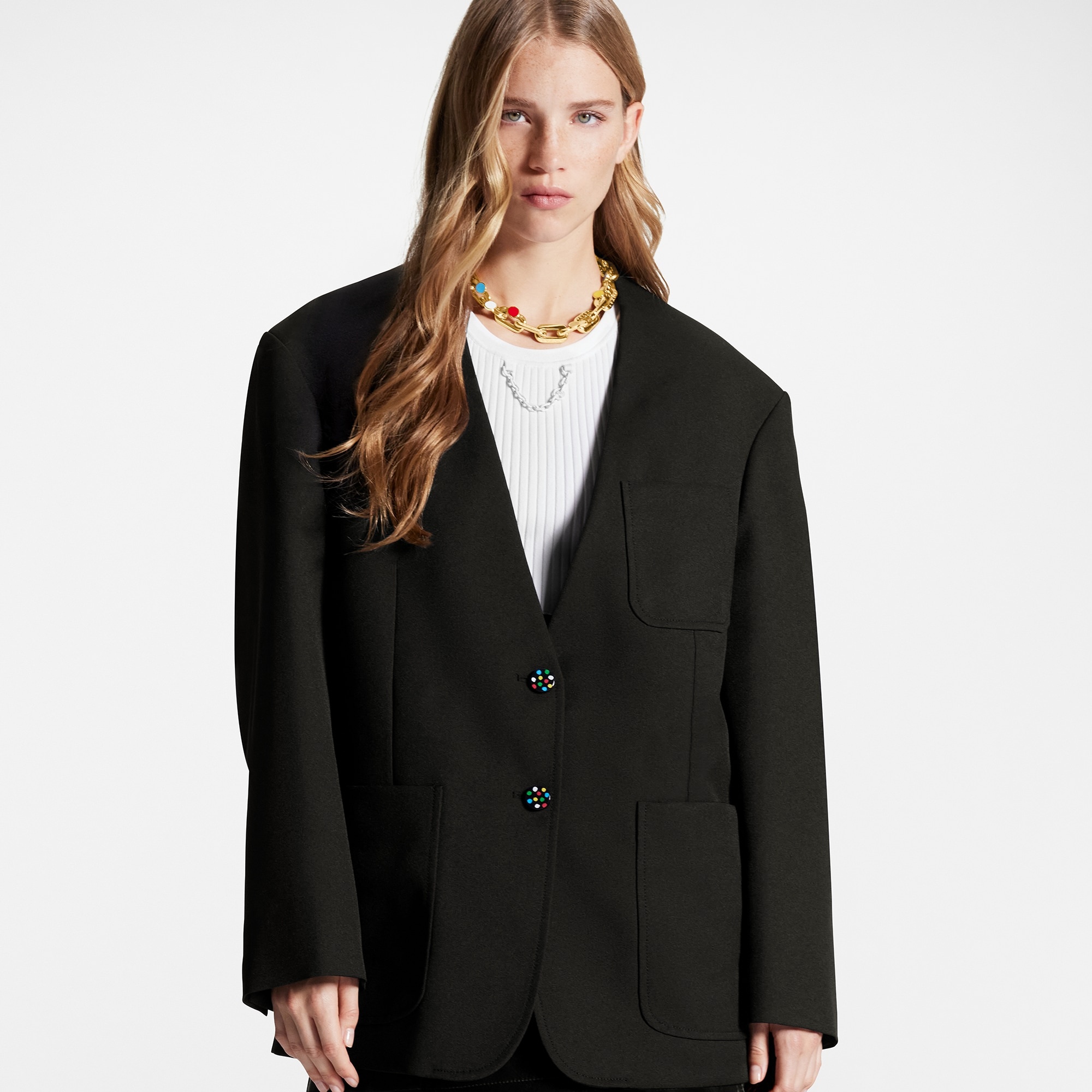 LV x YK Technical Gabardine Blazer - 4