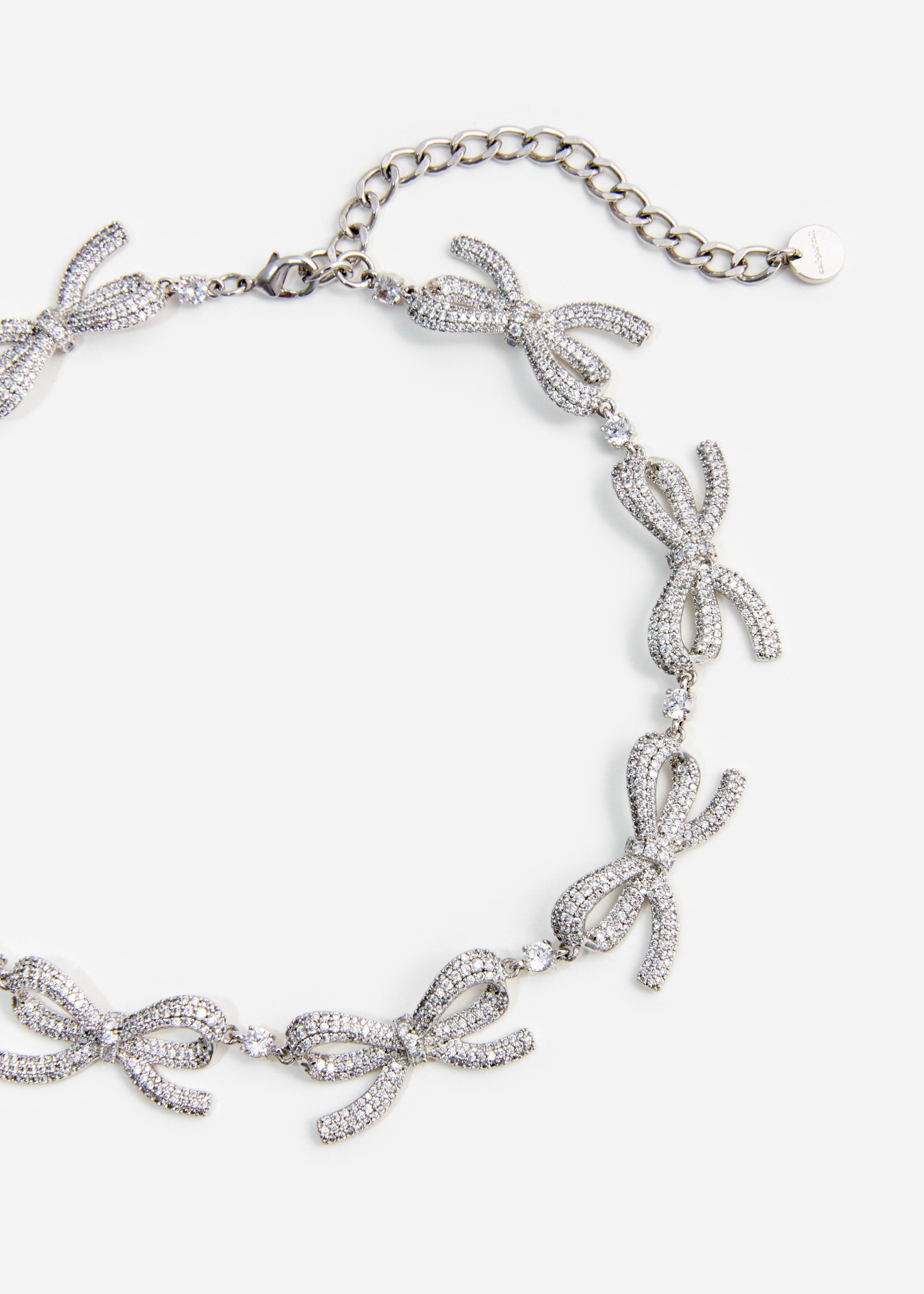 Crystal Bows Necklace - 2