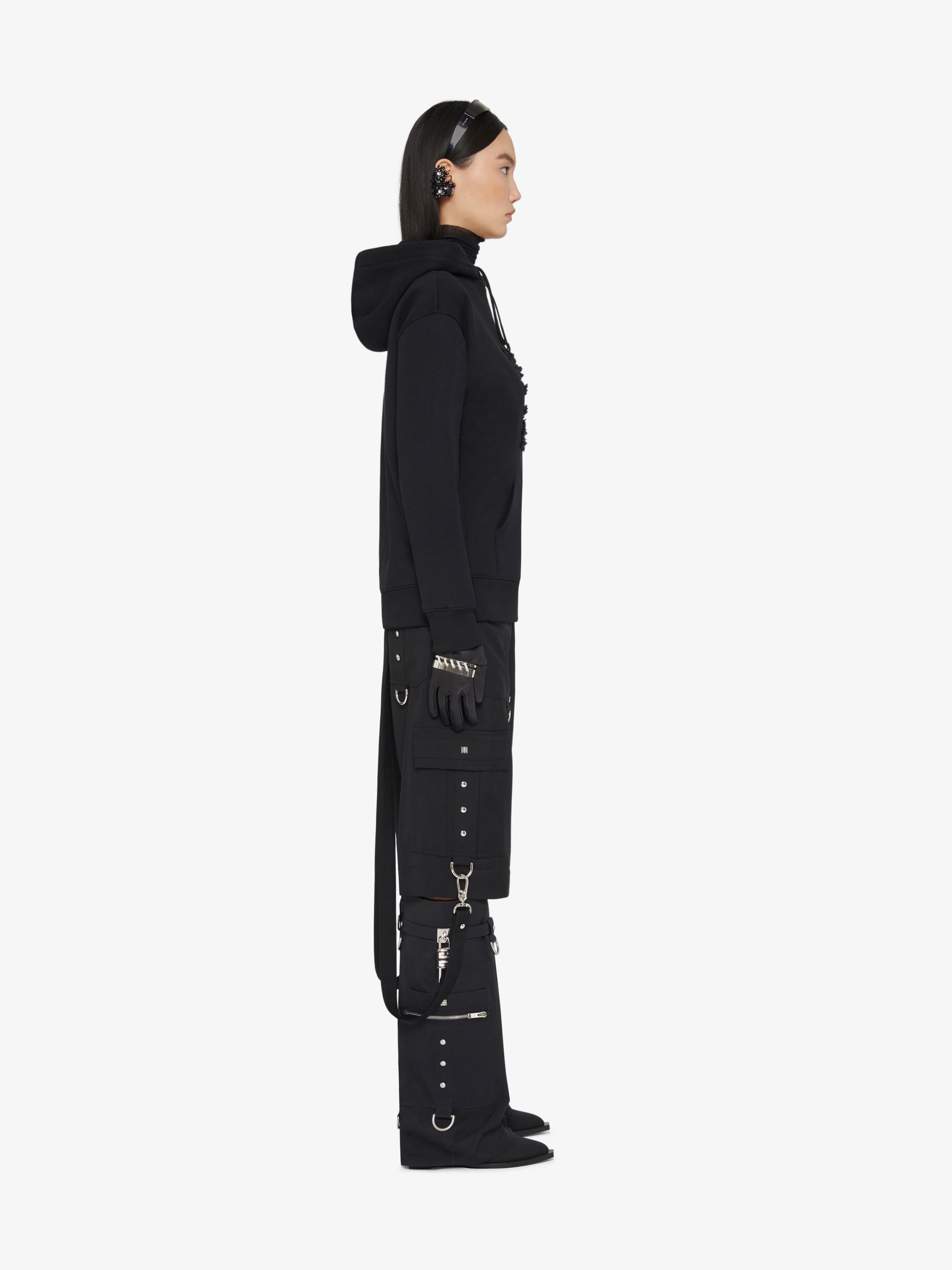 Givenchy SHARK LOCK COWBOY BOOTS WITH POCKET AND BUCKLES