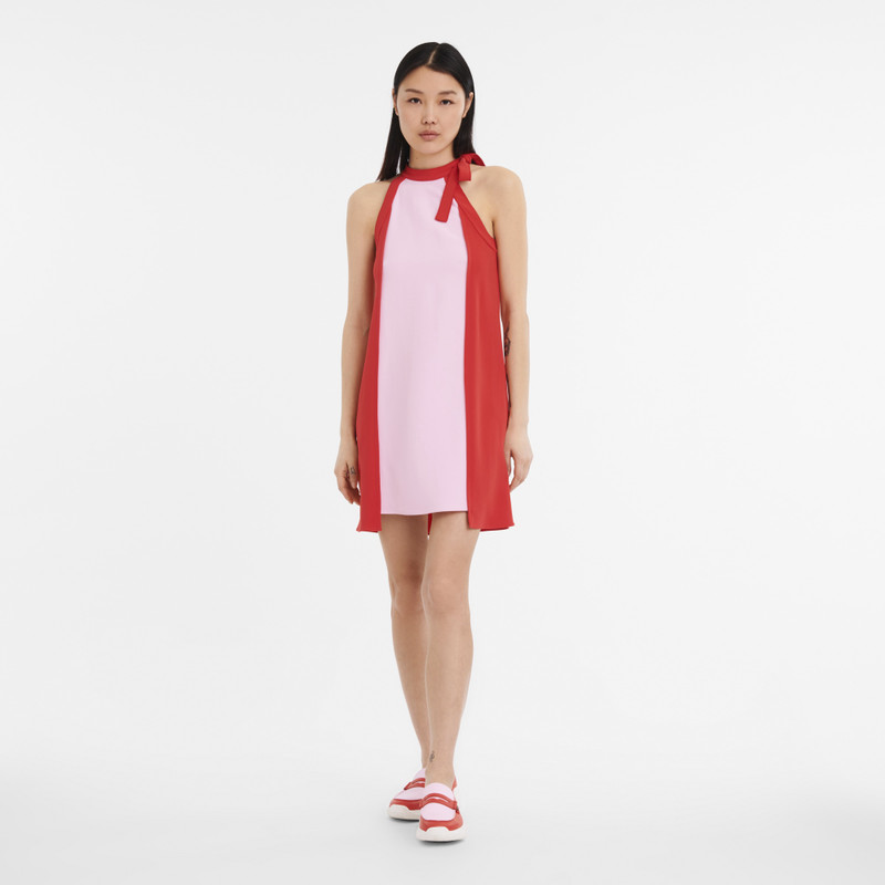 Longchamp Dress Pink/Red - Crepe outlook