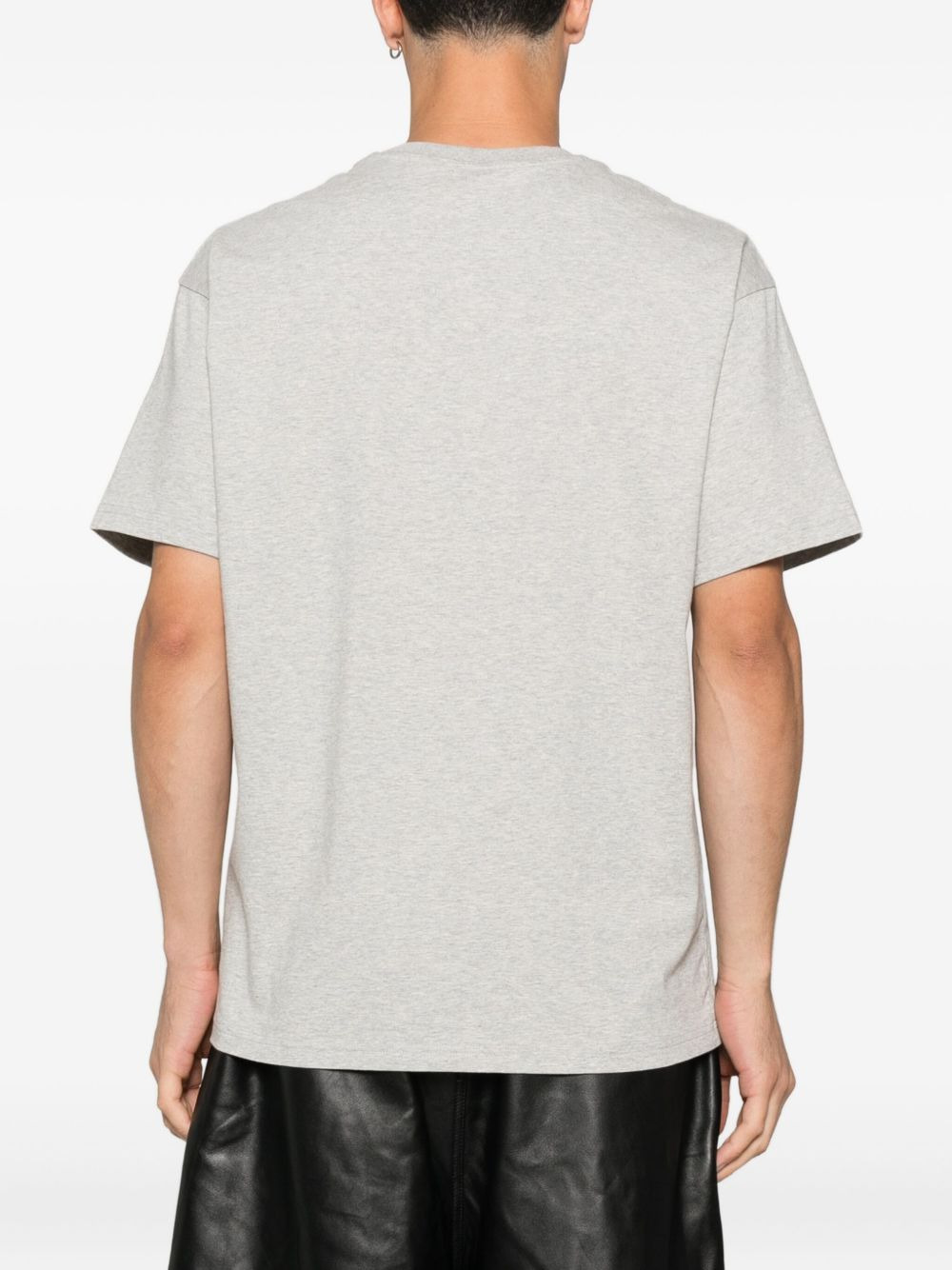 logo-plaque cotton t-shirt - 3