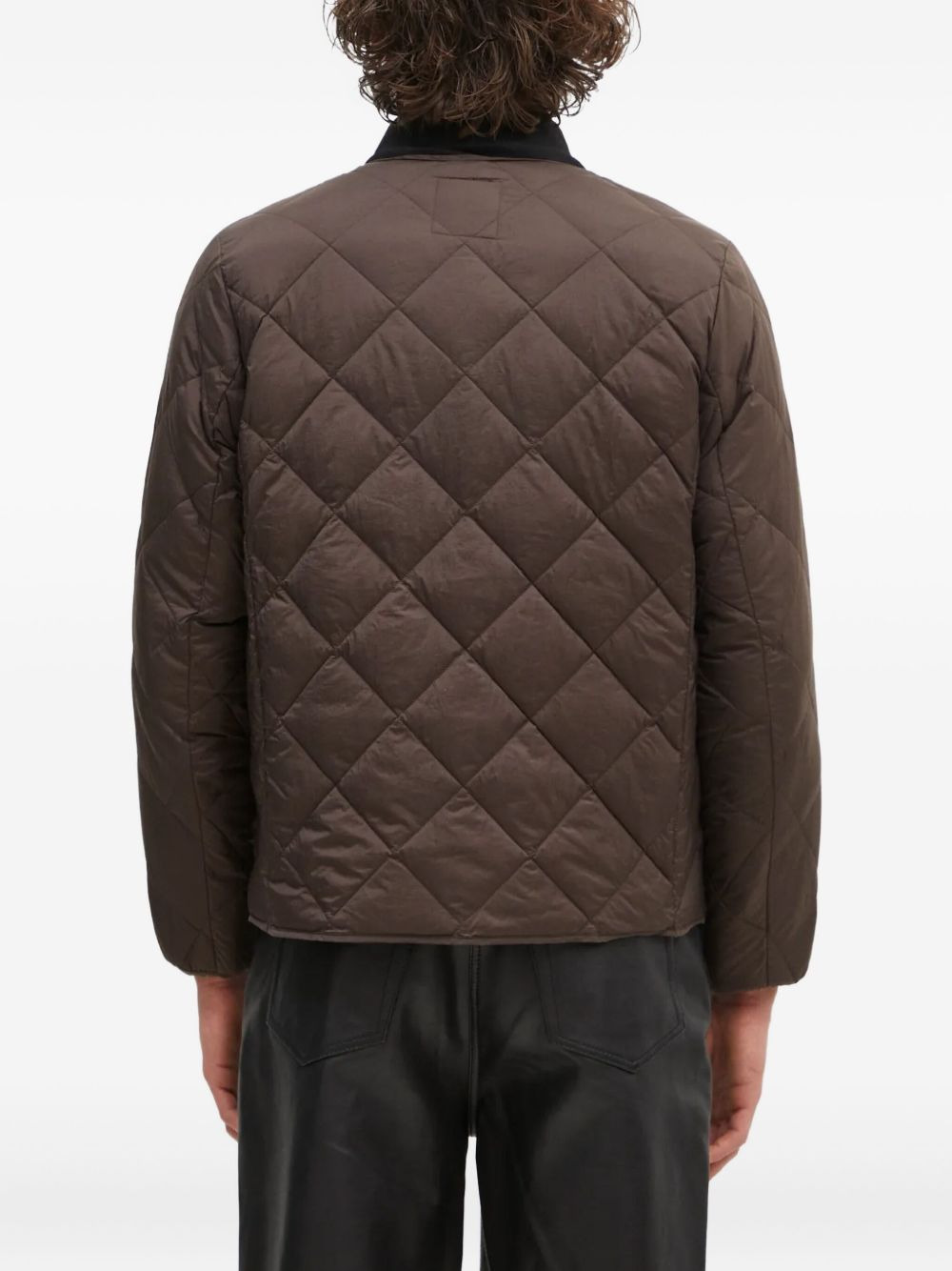 diamond-quilted bomber jacket - 3