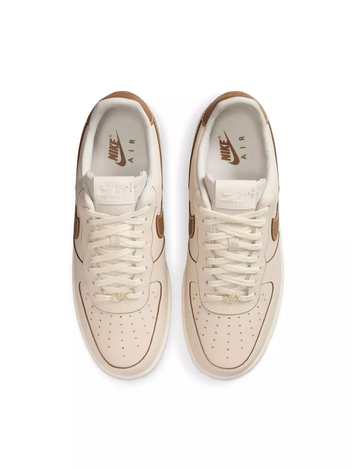 Air Force 1 '07 "Pearl White/Pale Ivory/Sail/Light British Tan" Men's Shoe - 4