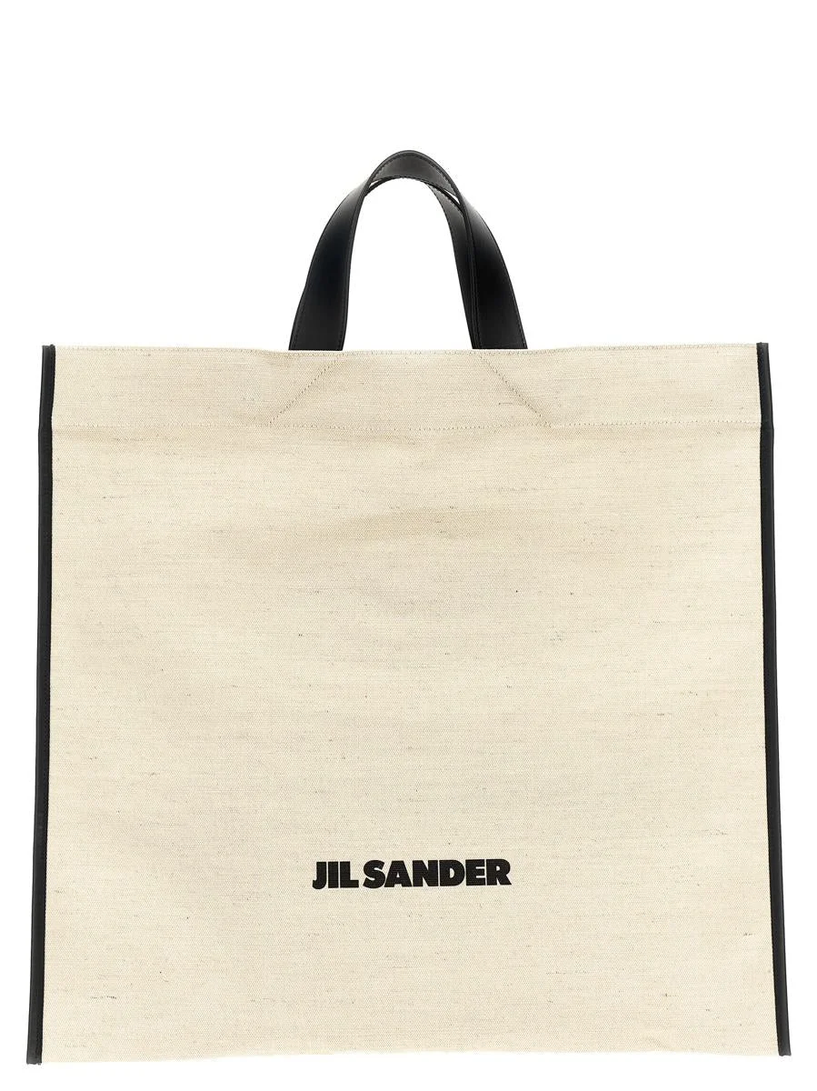Jil Sander JIL SANDER 'BORDER BOOK TOTE SQUARE' SHOPPING BAG - 1