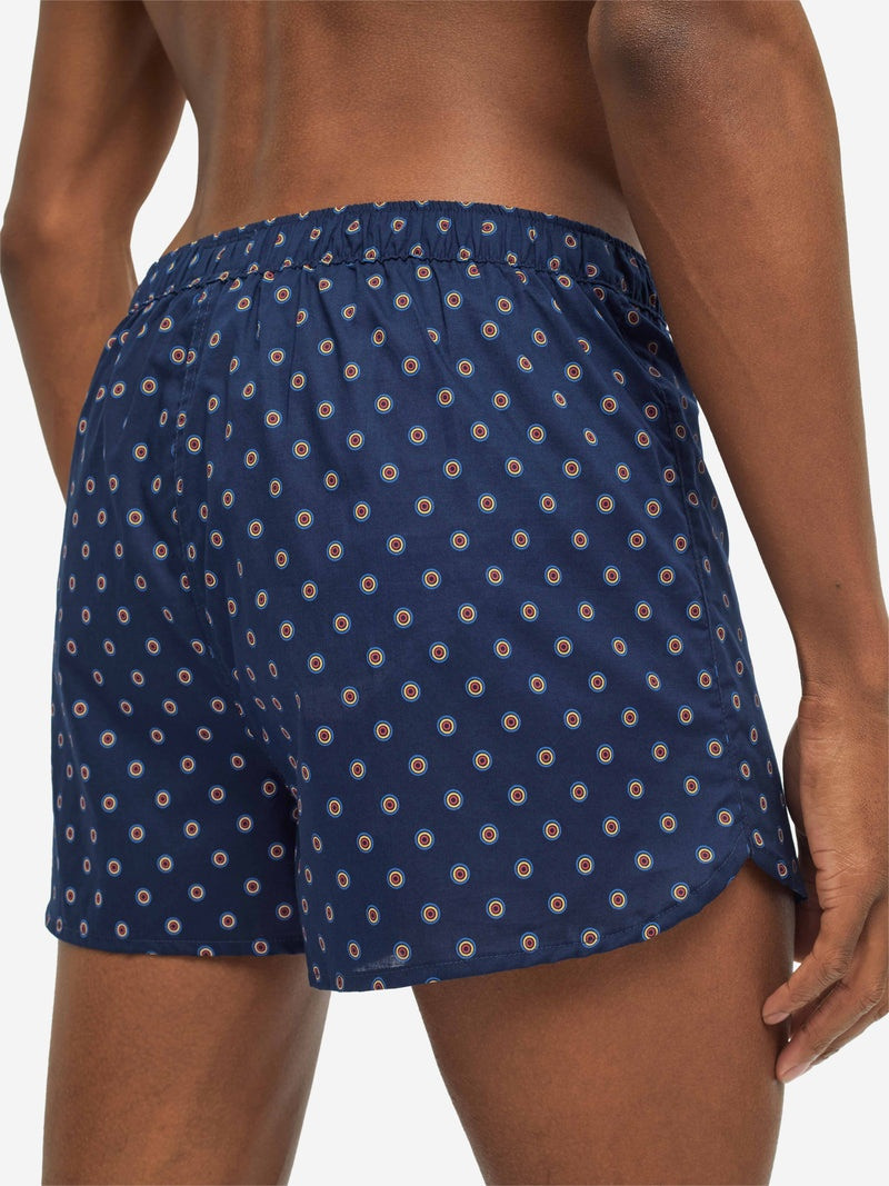 Men's Modern Fit Boxers Nelson 90 Cotton Batiste Navy 7