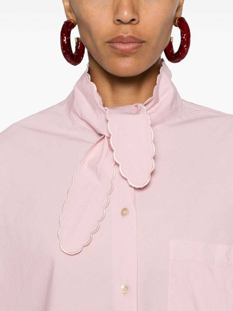 pussy-bow collar poplin shirt 5