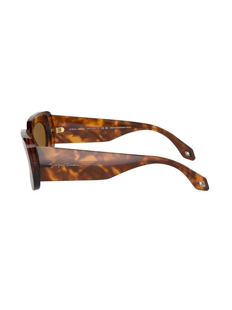 tortoiseshell-effect square-frame sunglasses 3